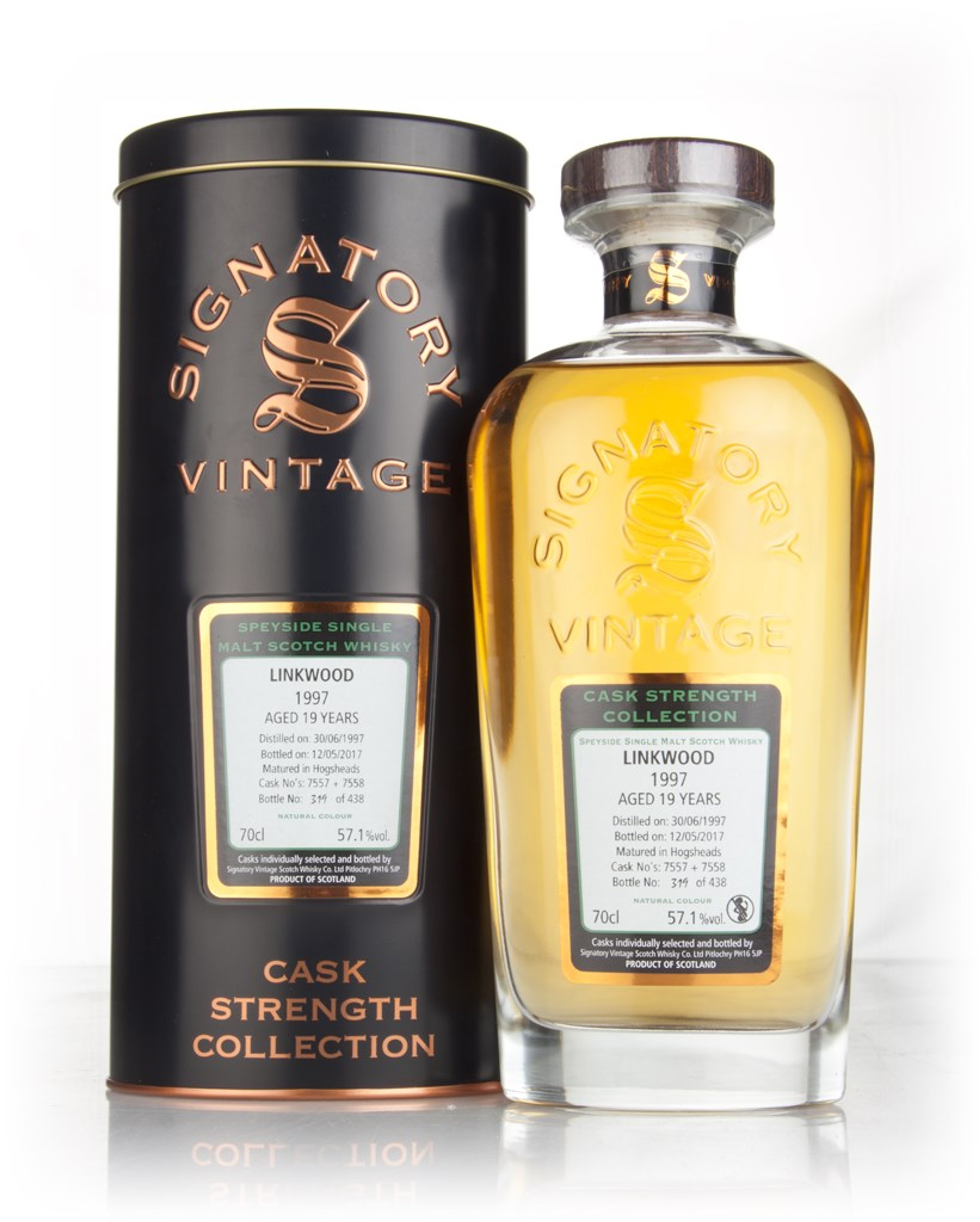 Linkwood 19 Year Old 1997 (casks 7557 & 7558) - Cask Strength Collection (Signatory) 70cl