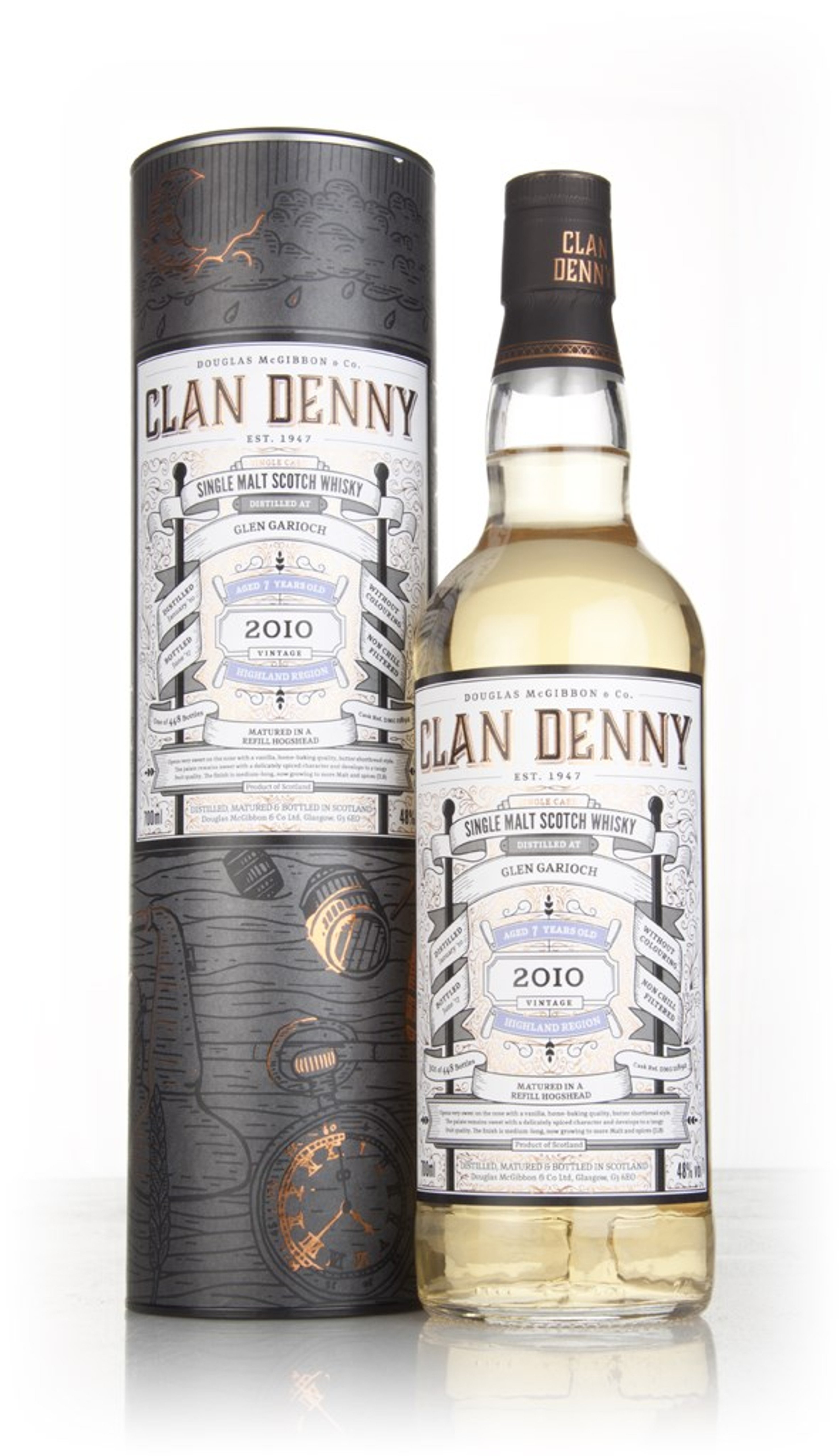 Glen Garioch 7 Year Old 2010 (cask 11892) - Clan Denny (Douglas Laing) 70cl