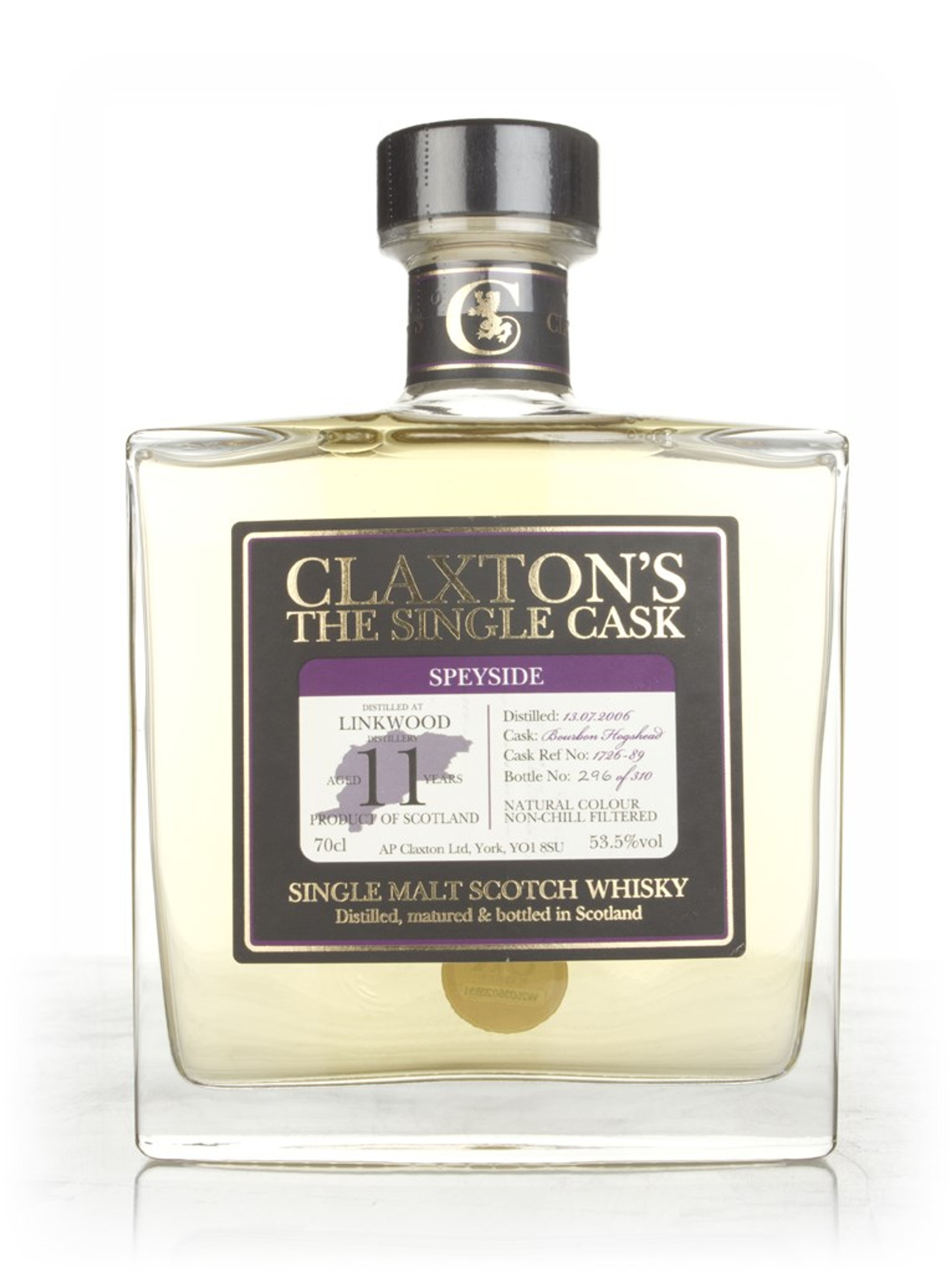 Linkwood 11 Year Old 2006 - Claxton's 70cl