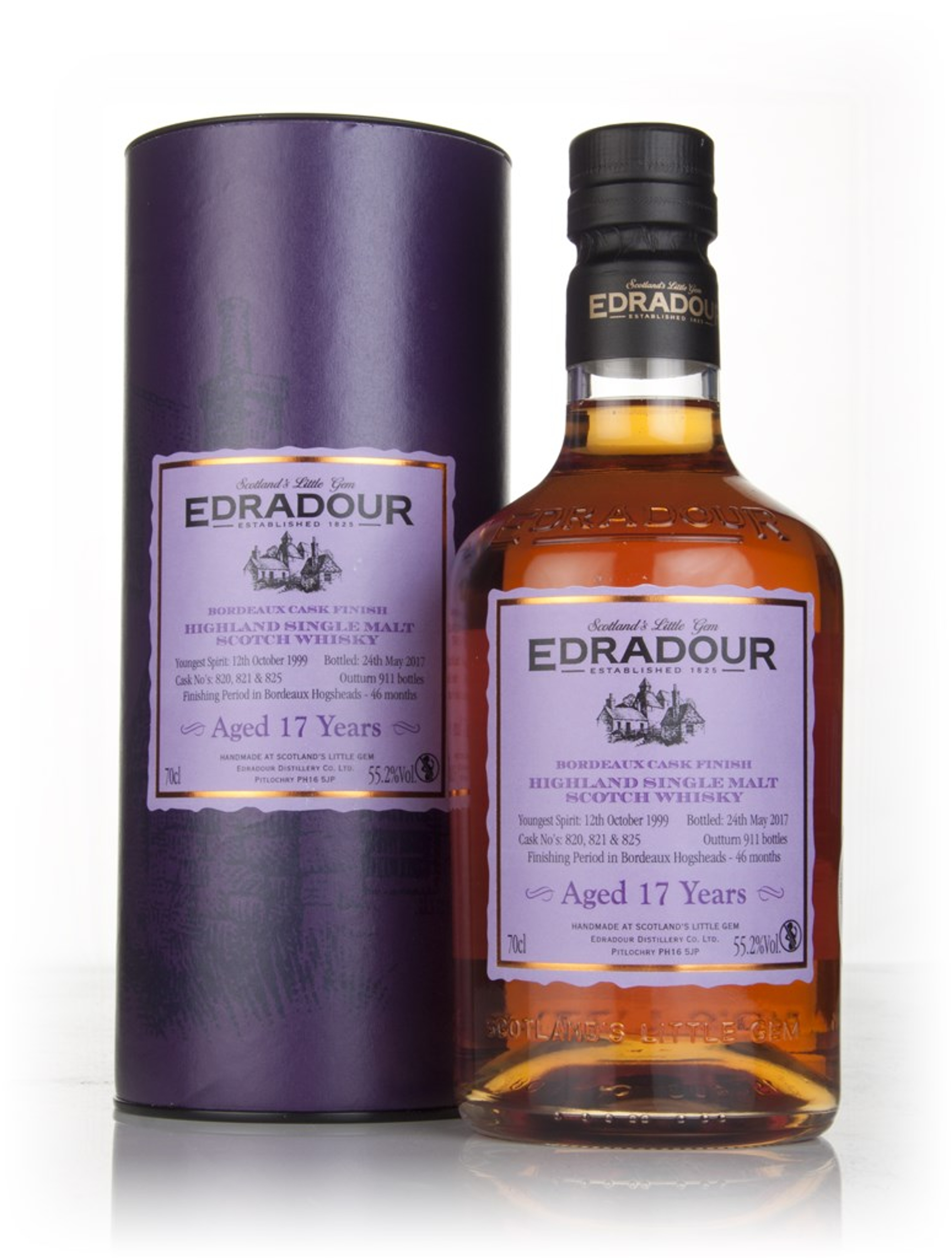 Edradour 17 Year Old 1999 - Bordeaux Cask Finish (55.2%) 70cl