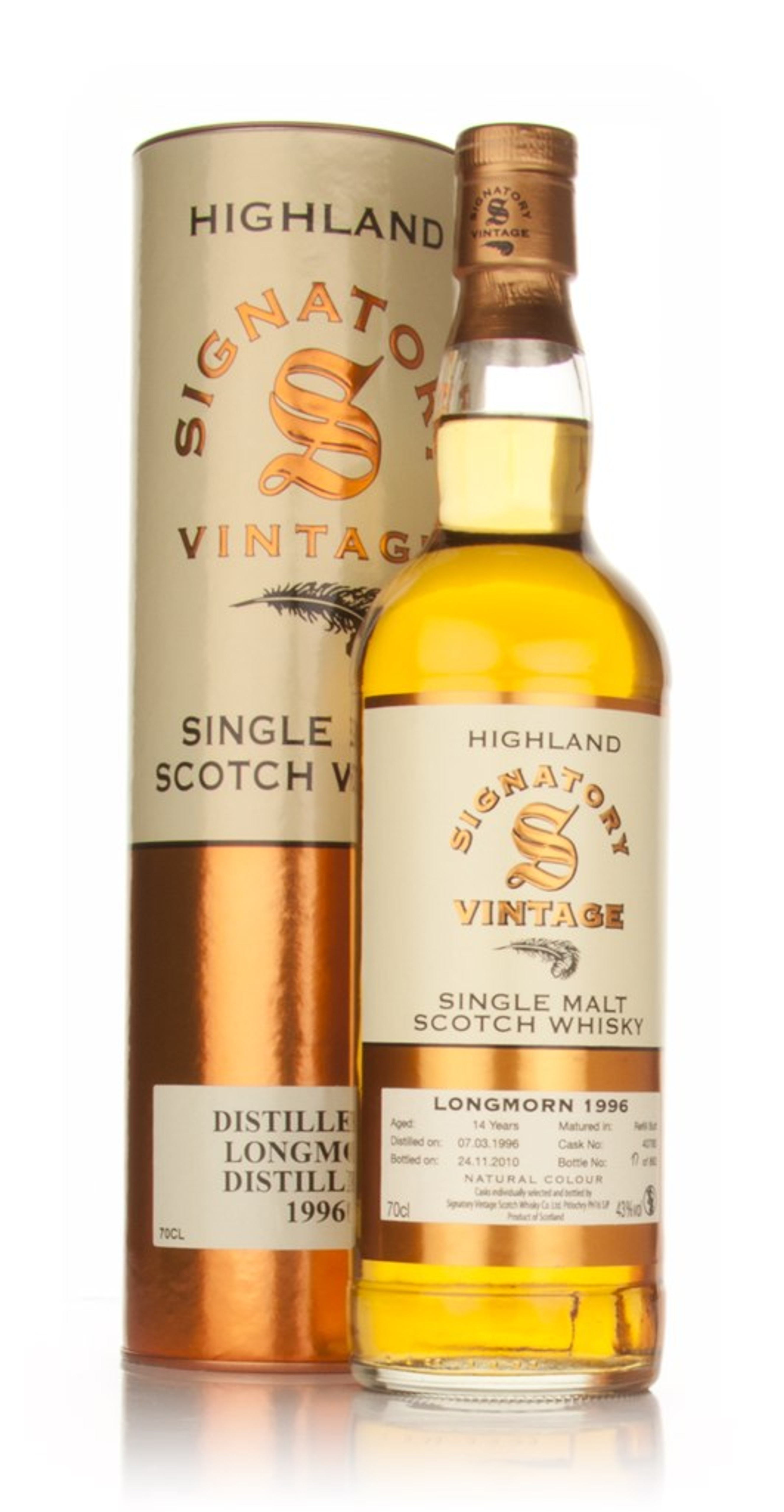 Longmorn 14 Year Old 1996 (Signatory) 70cl