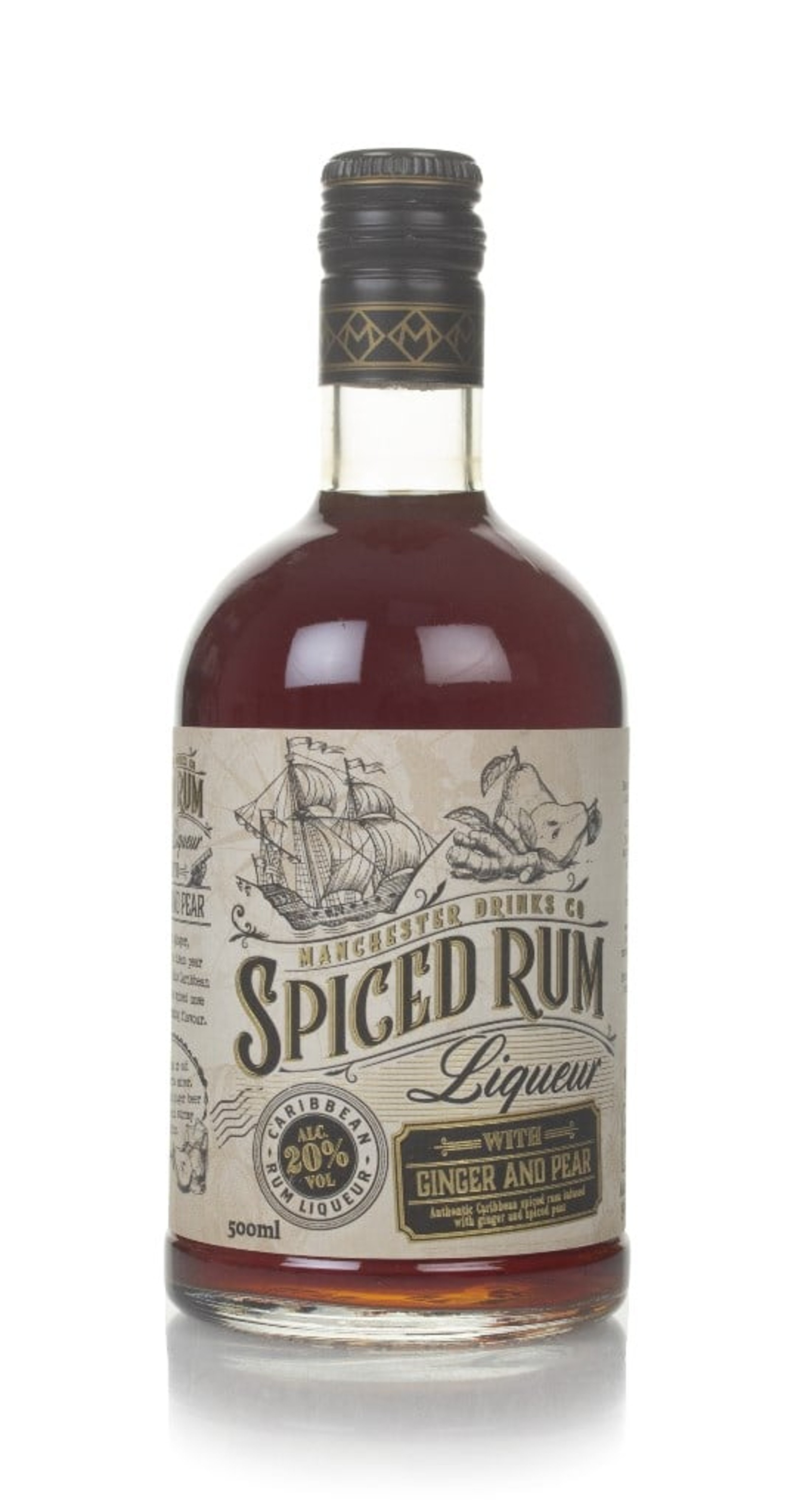 Manchester Drinks Co. Spiced Rum Liqueur - Ginger and Pear 50cl