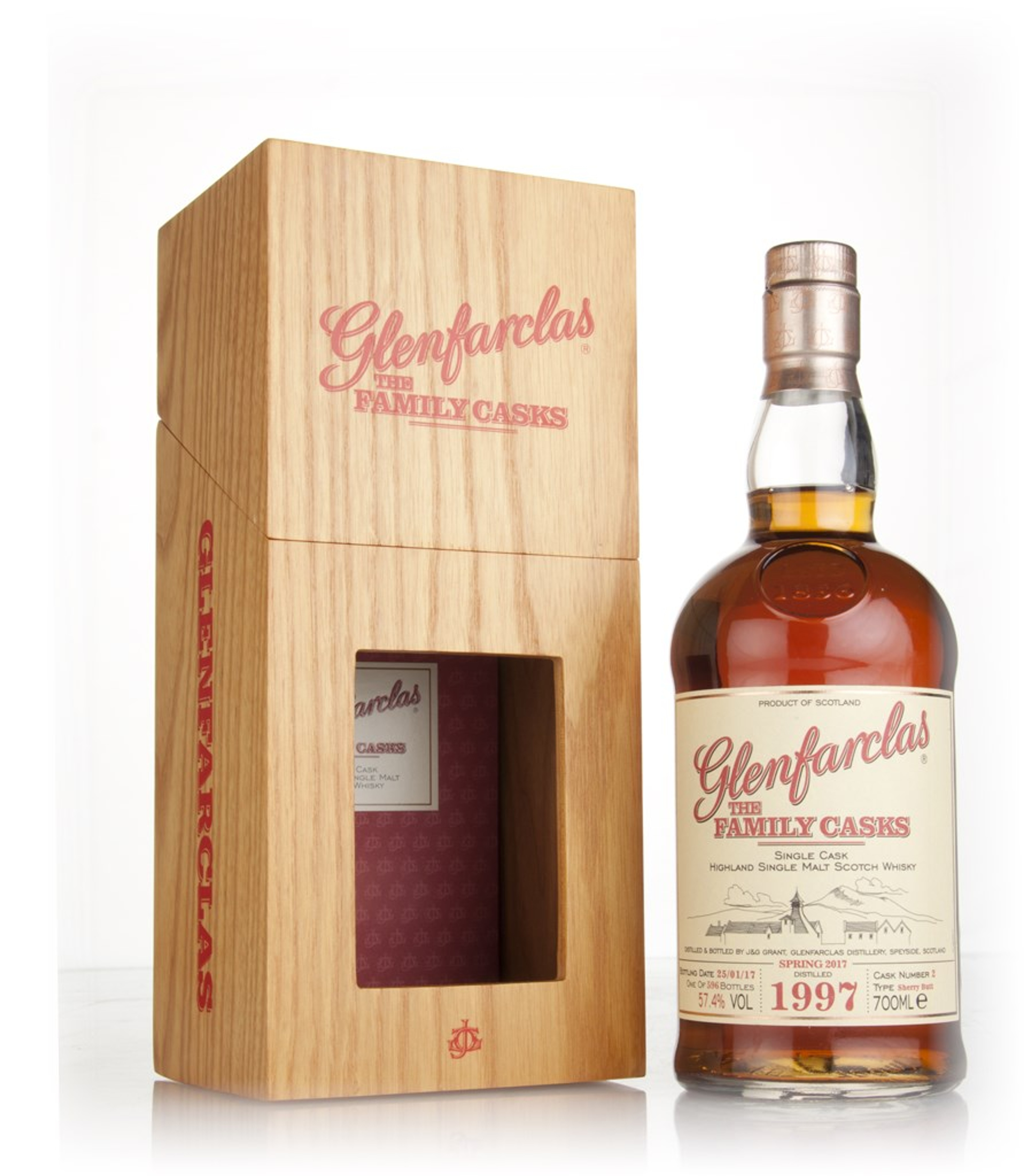 Glenfarclas 1997 (cask 2) Family Cask Spring 2017 Release 70cl