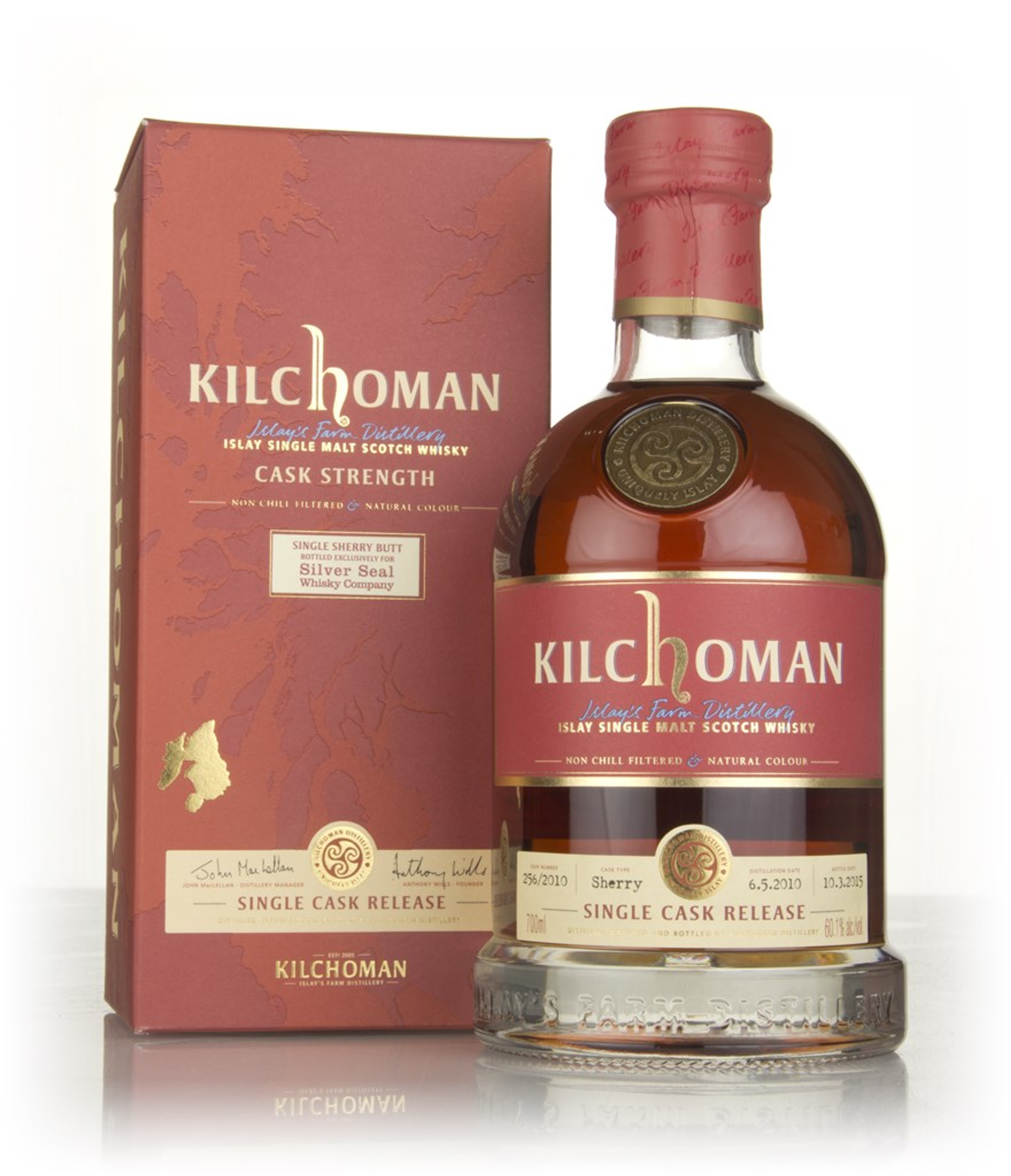 Kilchoman 4 Year Old 2010 (cask 256/2010) - Sherry Cask Release (Silver Seal) 70cl