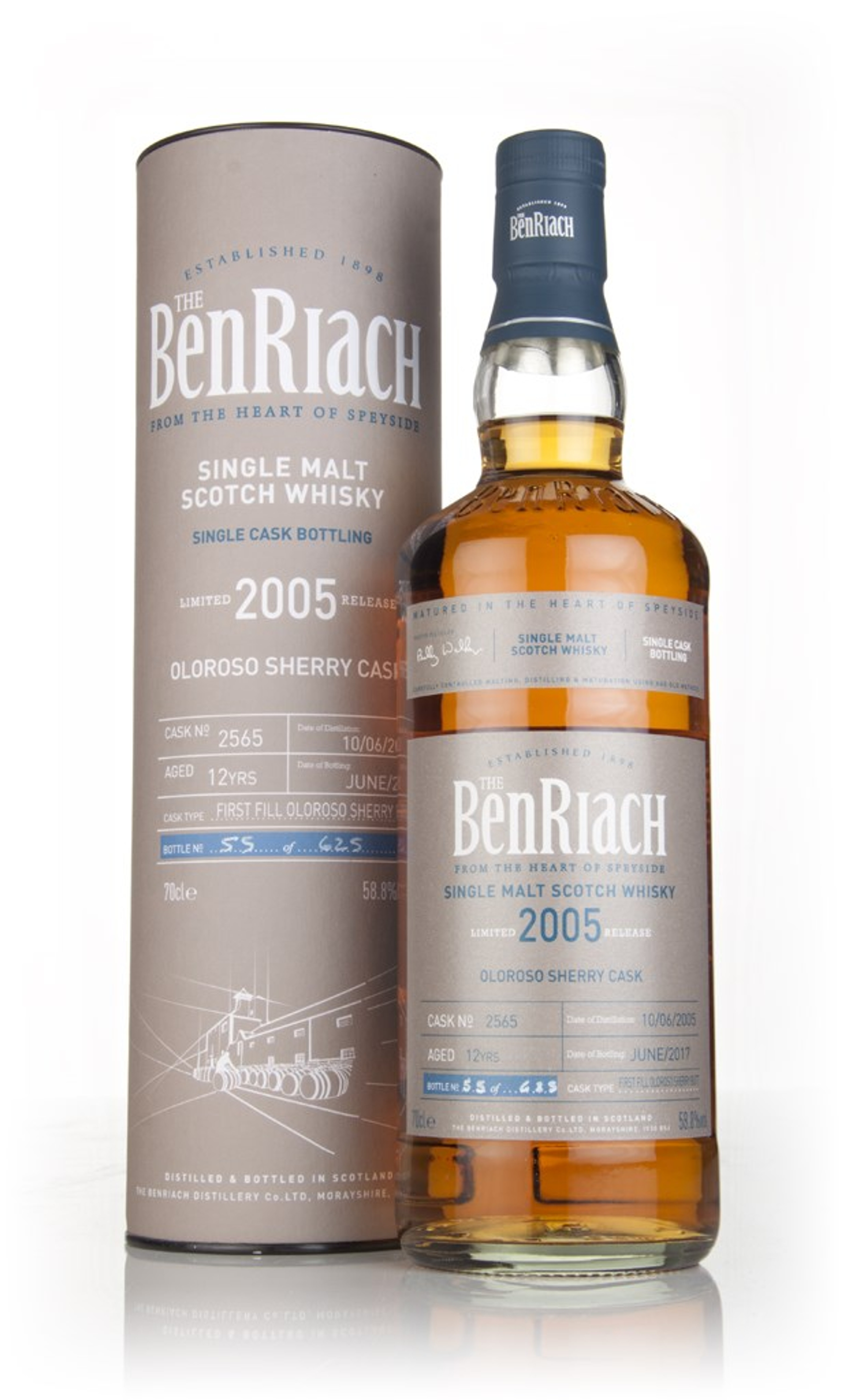 Benriach 12 Year Old 2005 (cask 2565) 70cl