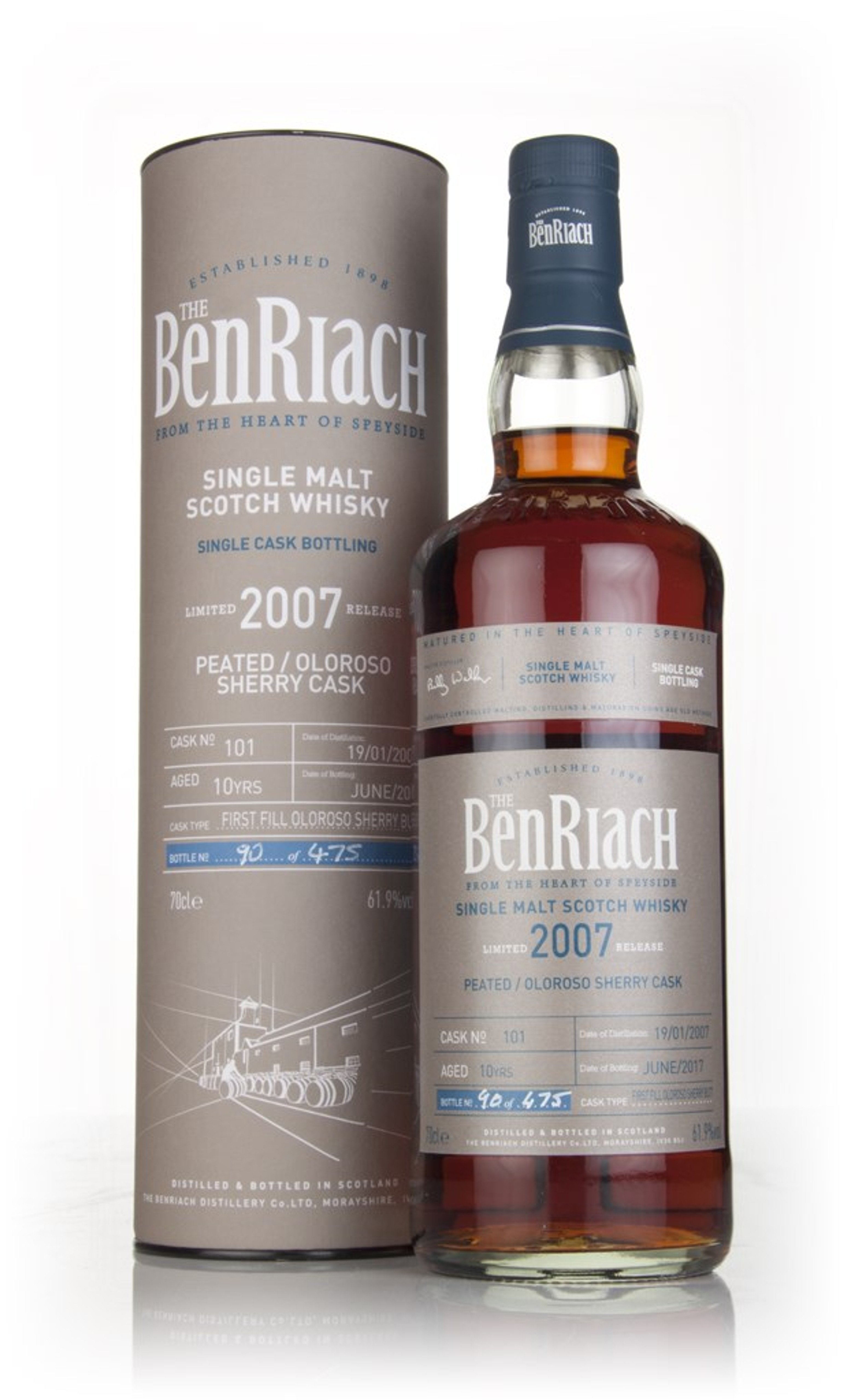 BenRiach 10 Year Old 2007 (cask 101) 70cl