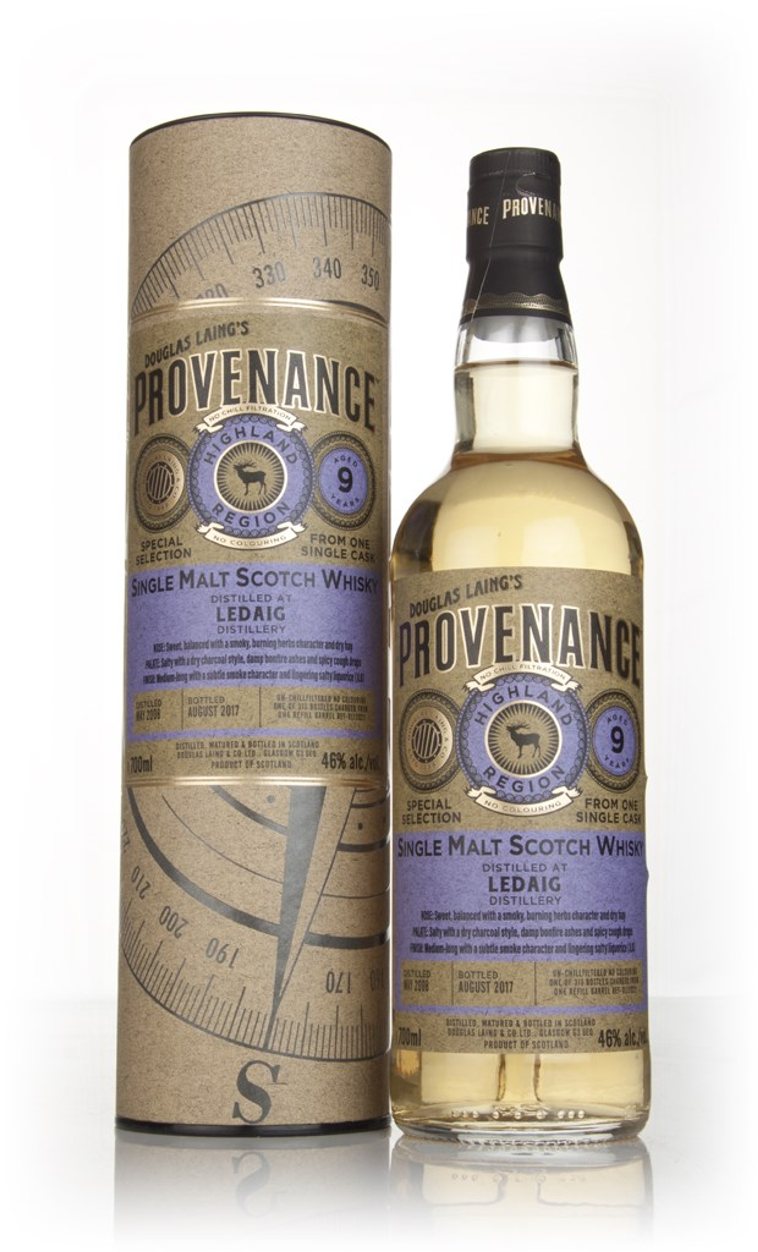 Ledaig 9 Year Old 2008 (cask 12022) - Provenance (Douglas Laing) 70cl