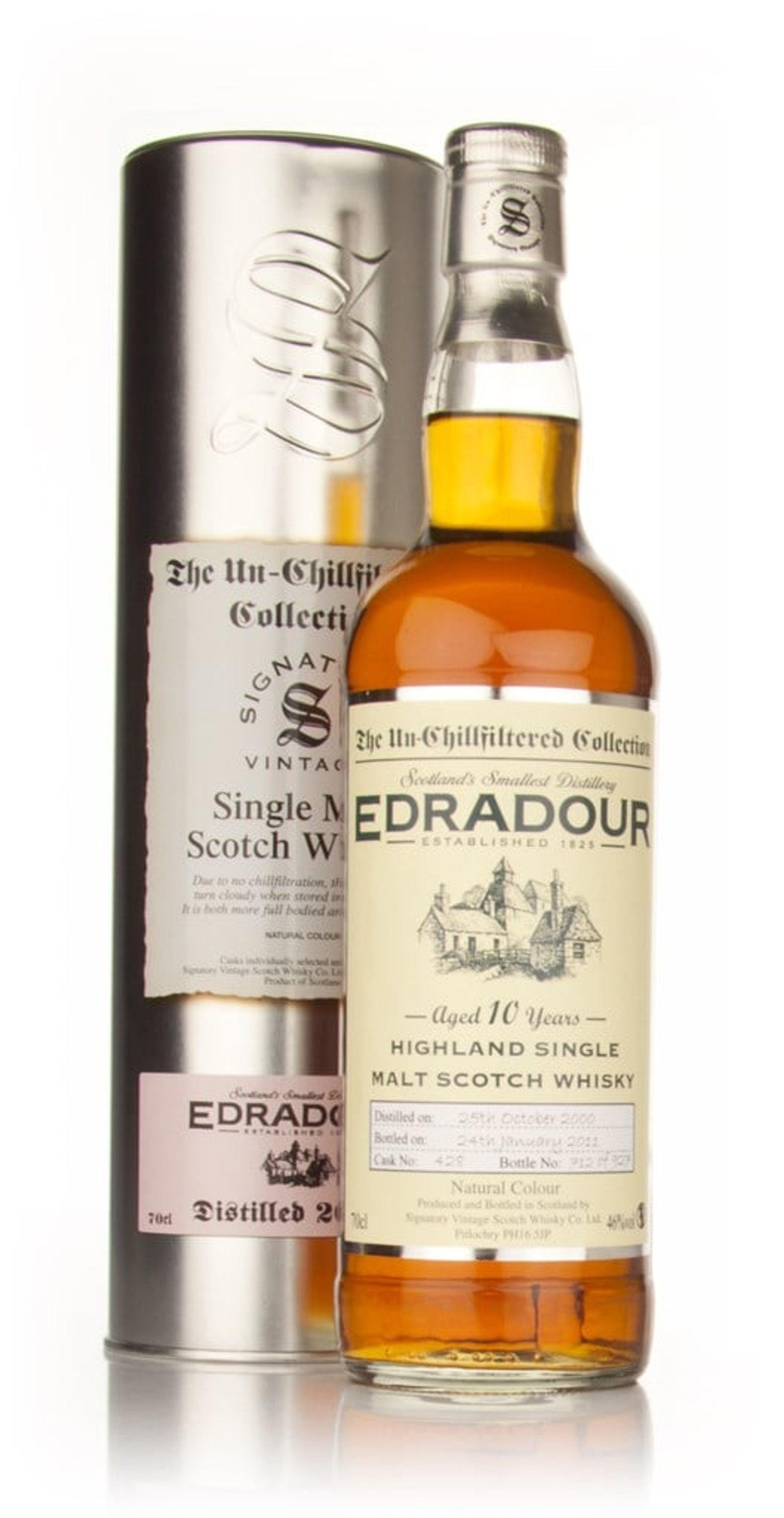 Edradour 10 Year Old 2000 - Un-Chillfiltered (Signatory) 70cl