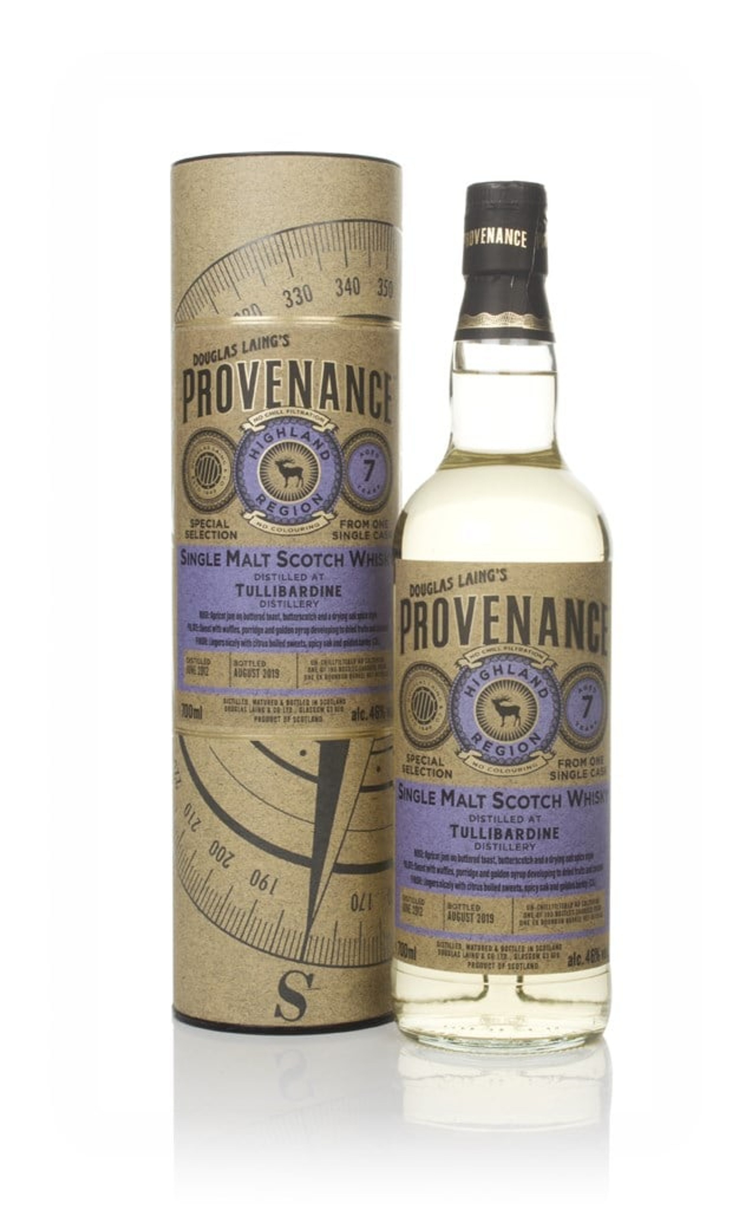 Tullibardine 7 Year Old 2012 (cask 13542) - Provenance (Douglas Laing) 70cl