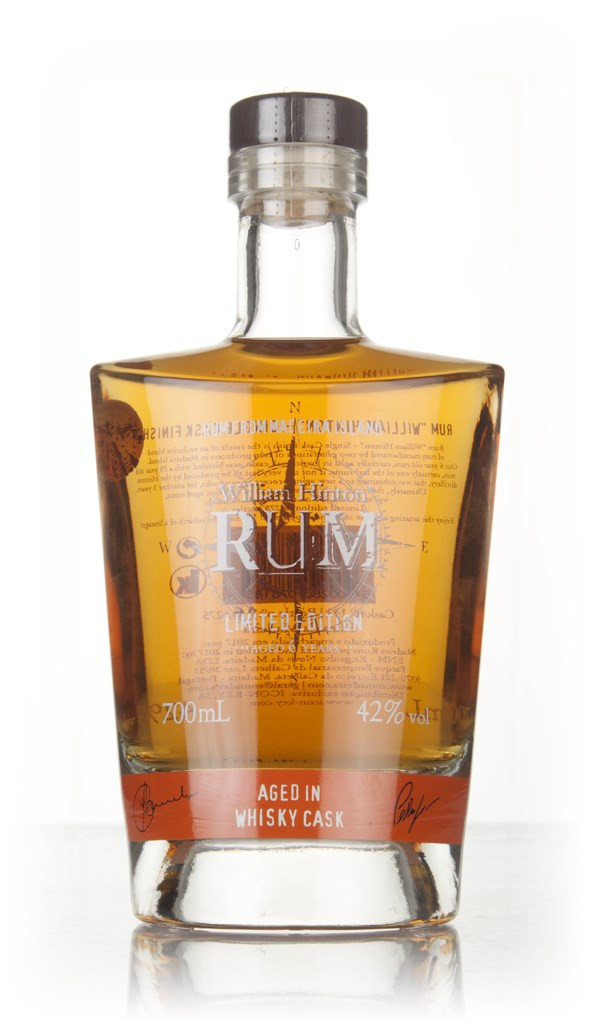 William Hinton 6 Year Old Whisky Cask Matured 70cl Rum