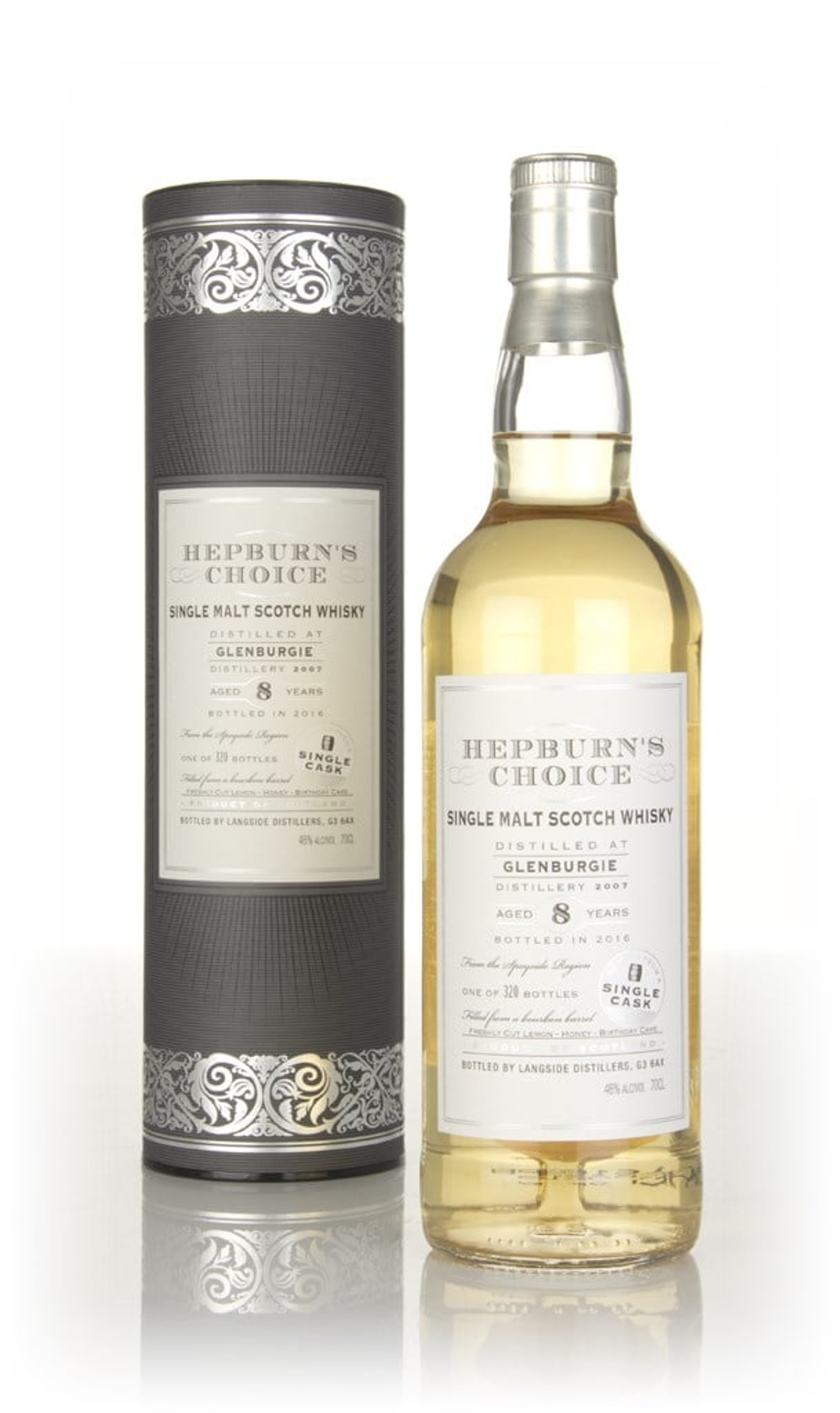 Glenburgie 8 Year Old 2007 (outturn: 320 bottles) - Hepburn's Choice (Langside) 70cl