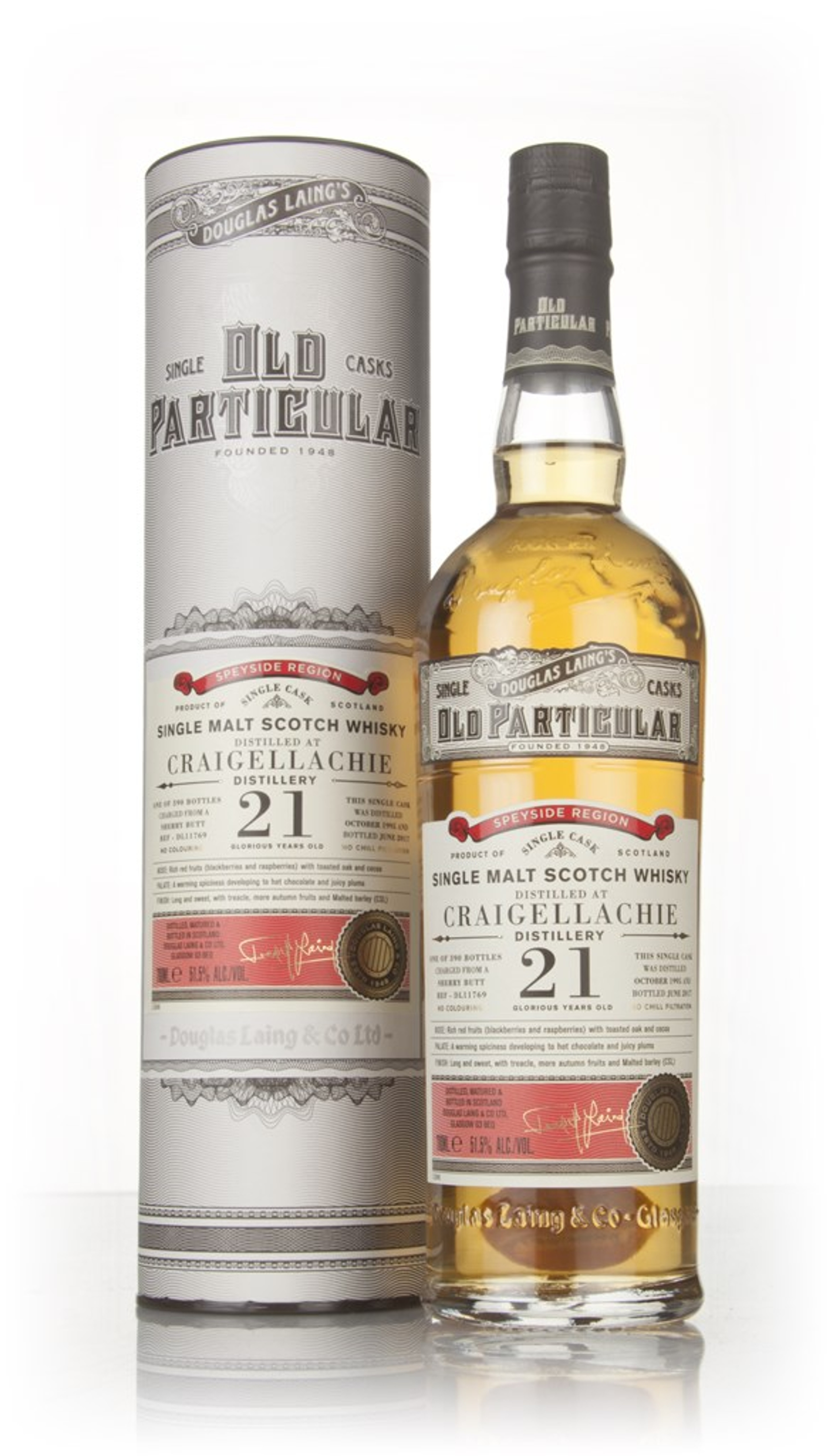 Craigellachie 21 Year Old 1995 (cask 11769) - Old Particular (Douglas Laing) 70cl