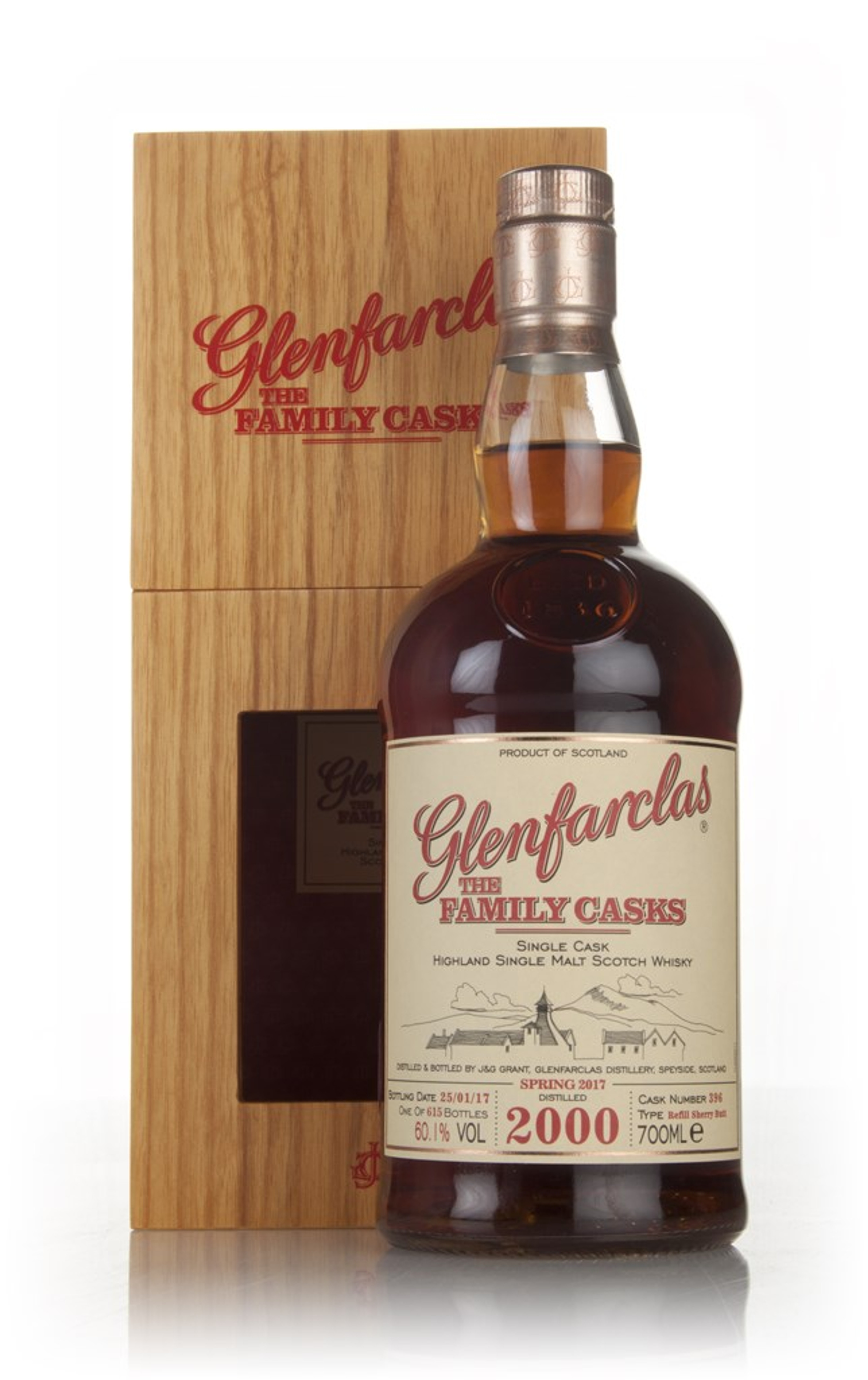 Glenfarclas 2000 (cask 396) Family Cask Spring 2017 Release 70cl