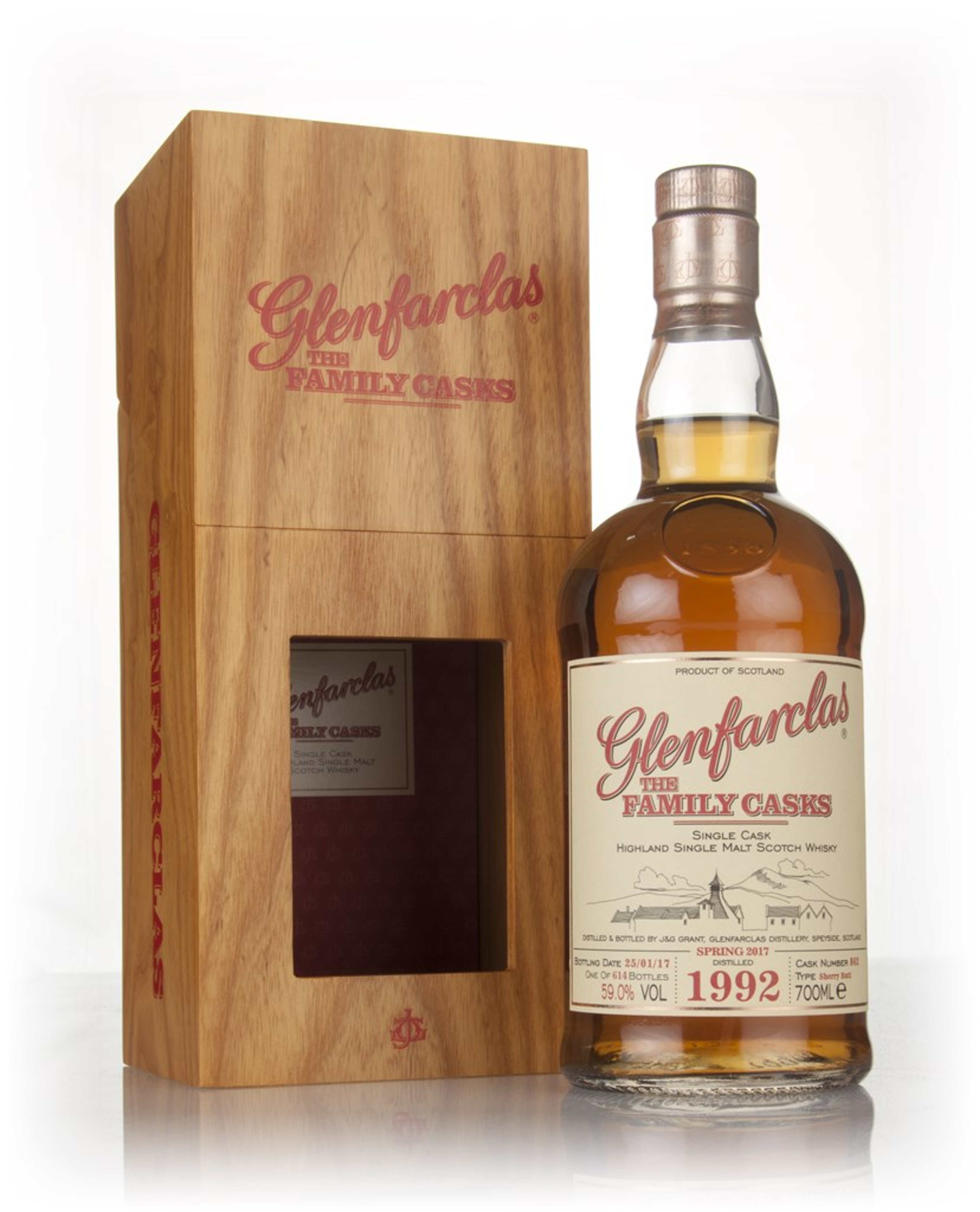Glenfarclas 1992 (cask 862) Family Cask Spring 2017 Release 70cl