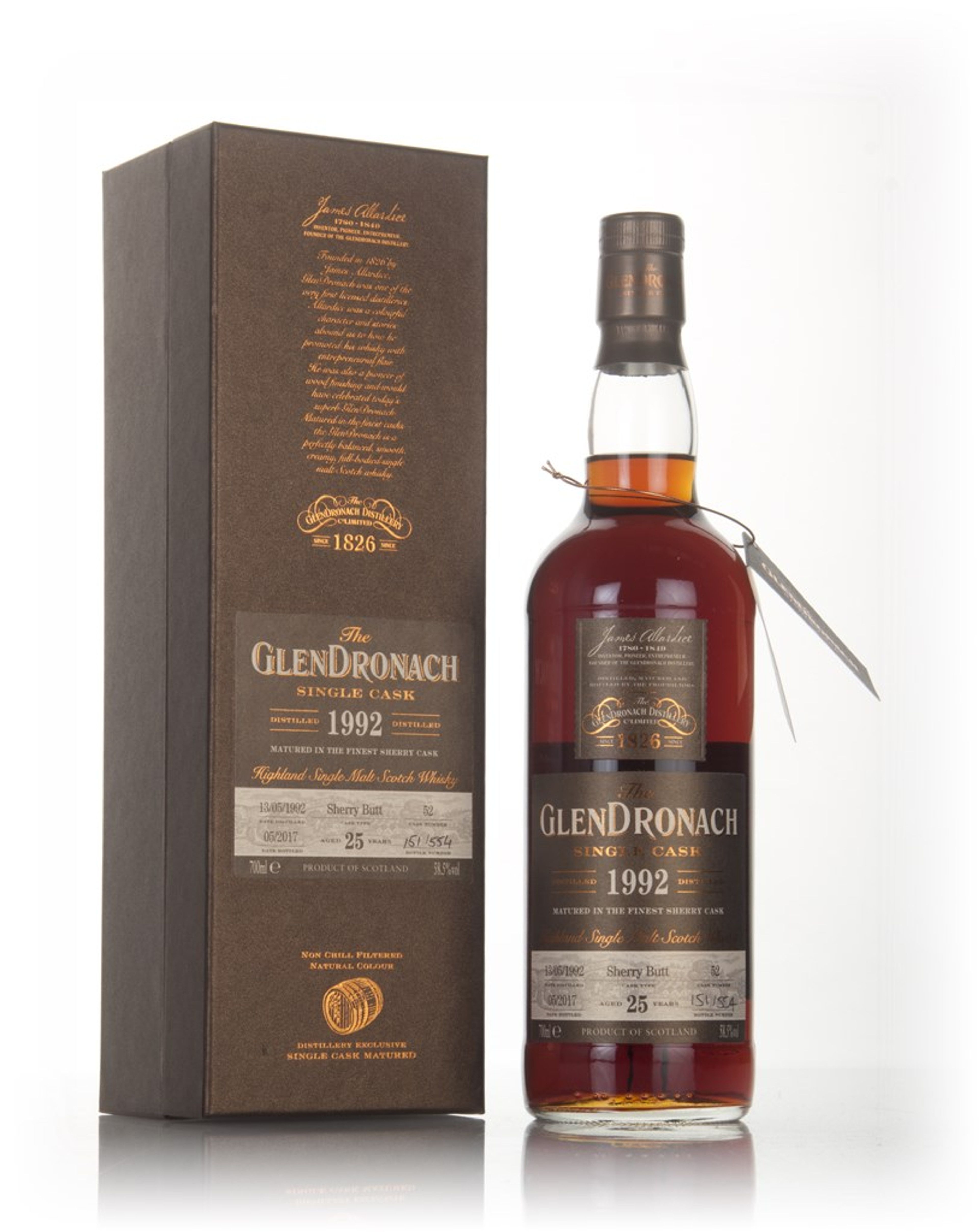 The GlenDronach 25 Year Old 1992 (cask 52) 70cl