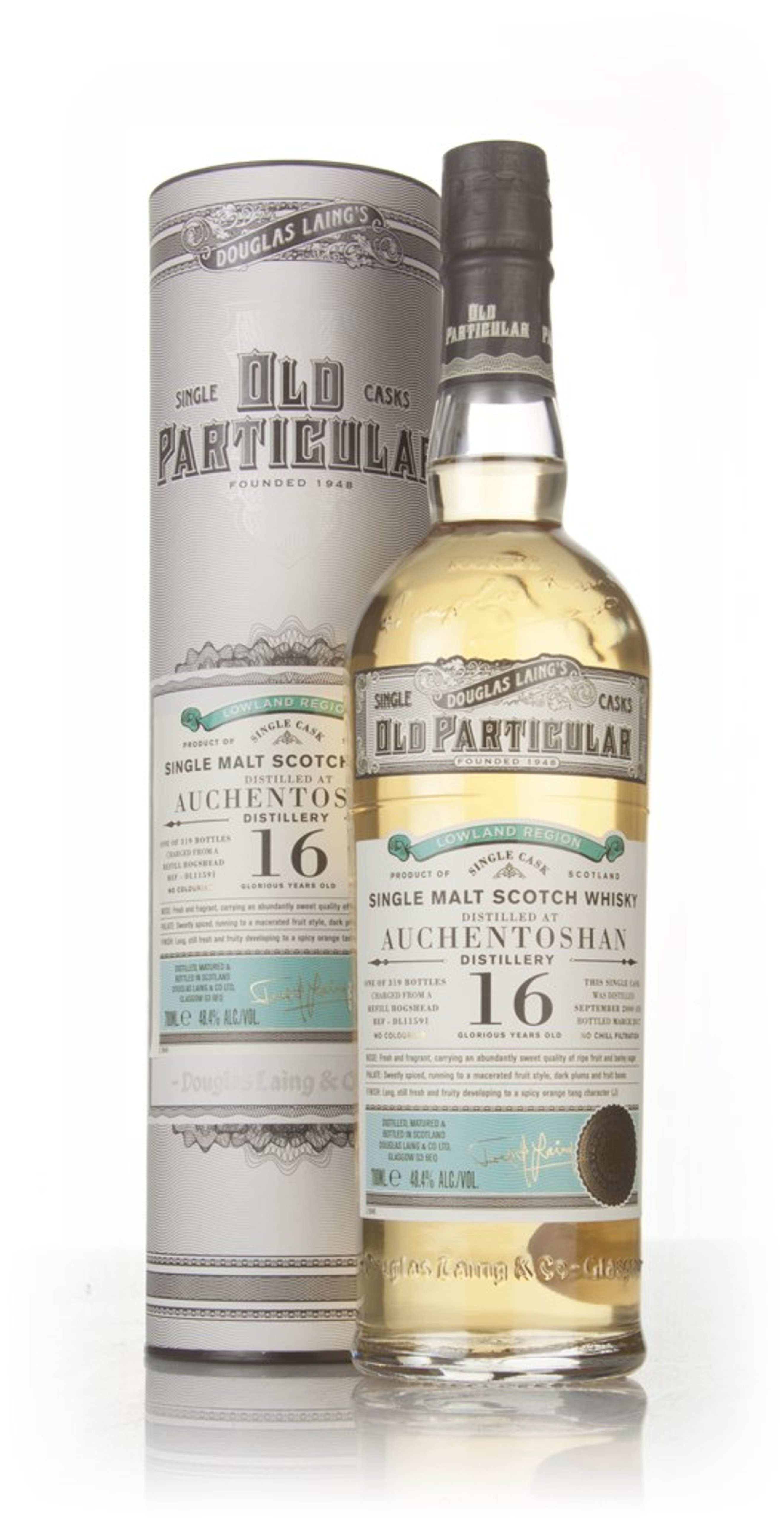Auchentoshan 16 Year Old 2000 (cask 11591) - Old Particular (Douglas Laing) 70cl