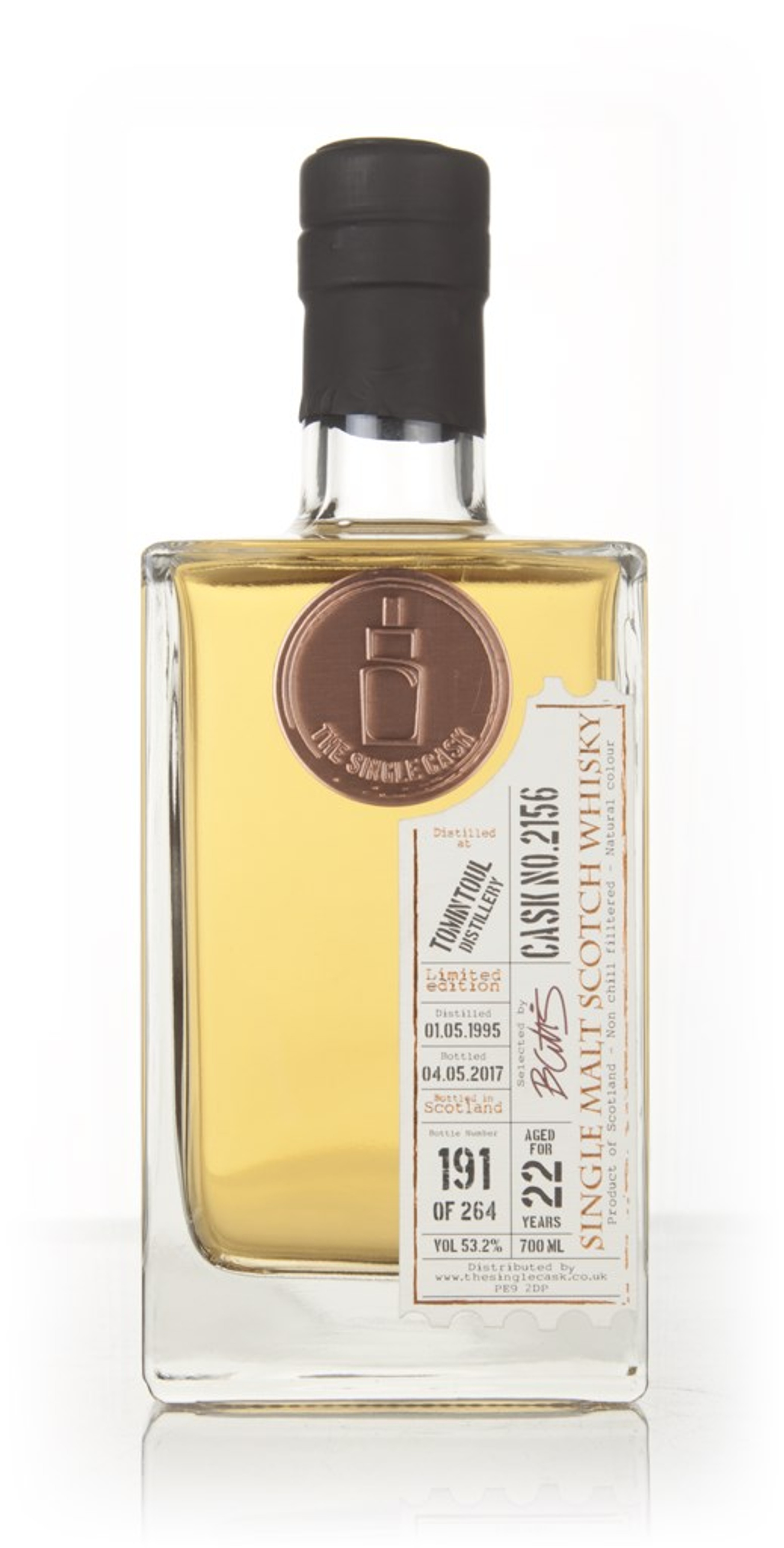 Tomintoul 22 Year Old 1995 (cask 2156) - The Single Cask 70cl