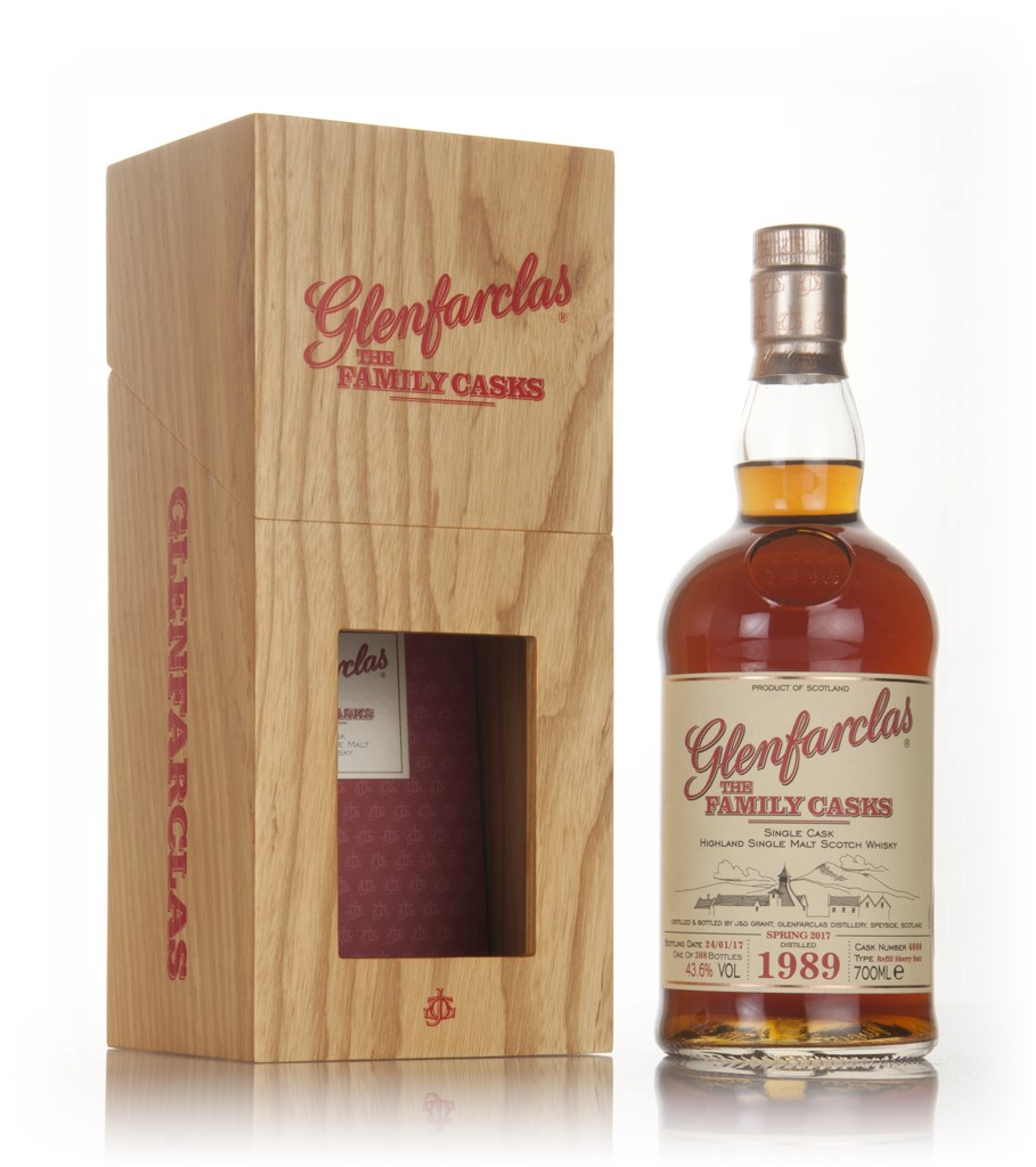 Glenfarclas 1989 (cask 4080) Family Cask Spring 2017 Release 70cl