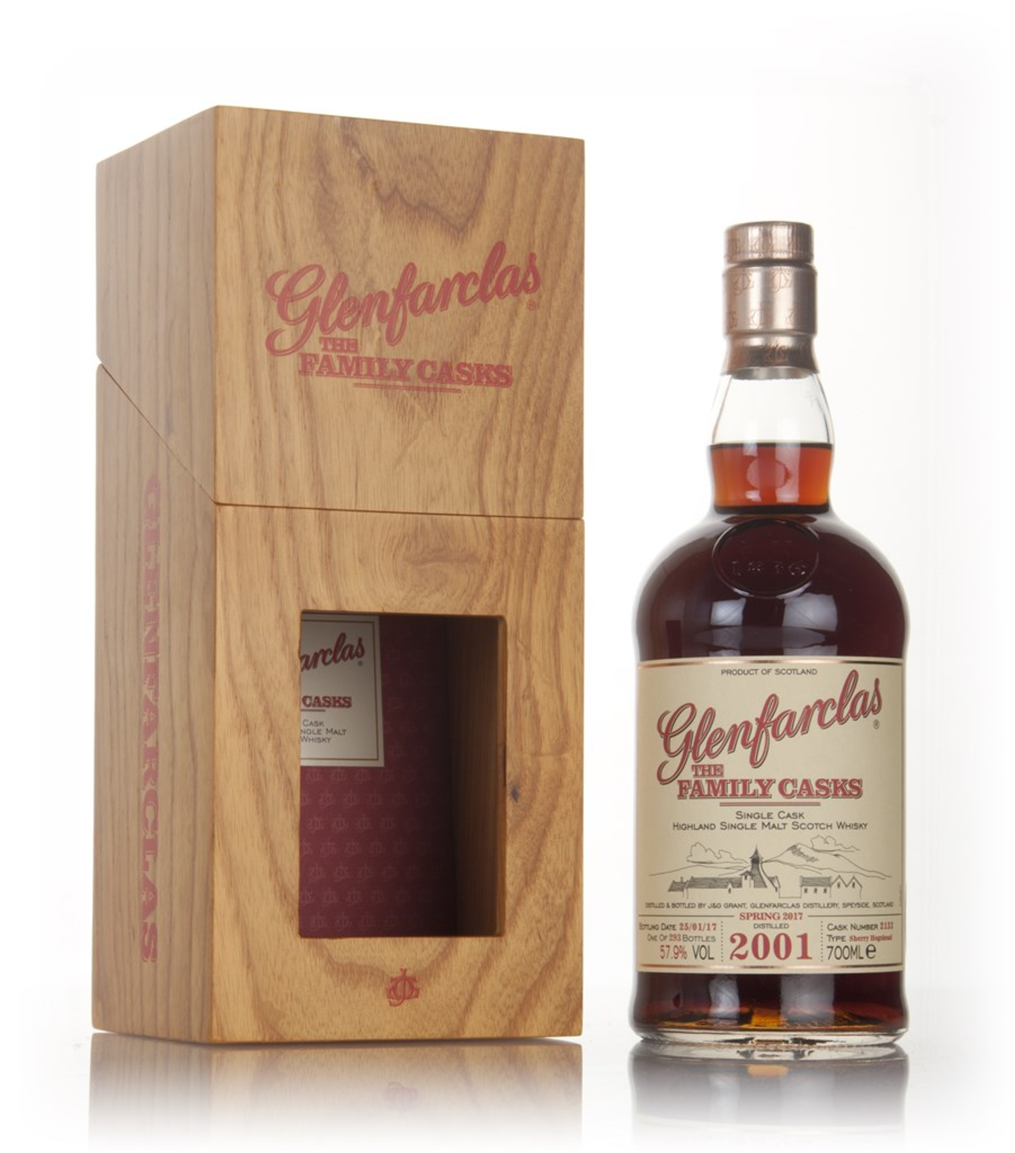 Glenfarclas 2001 (cask 2133) Family Cask Spring 2017 Release 70cl