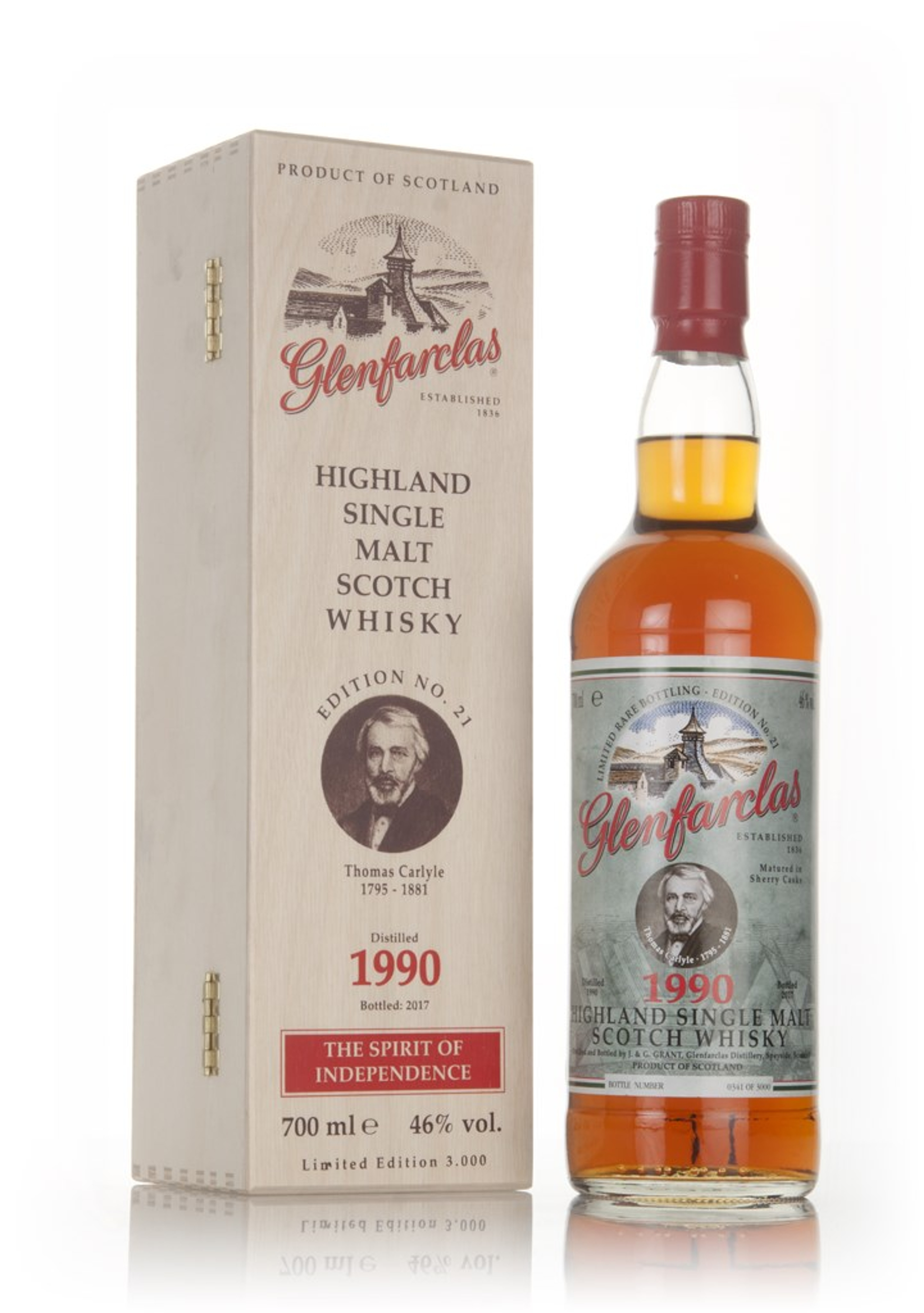Glenfarclas 1990 (bottled 2017) - Edition No.21 Thomas Carlyle 70cl
