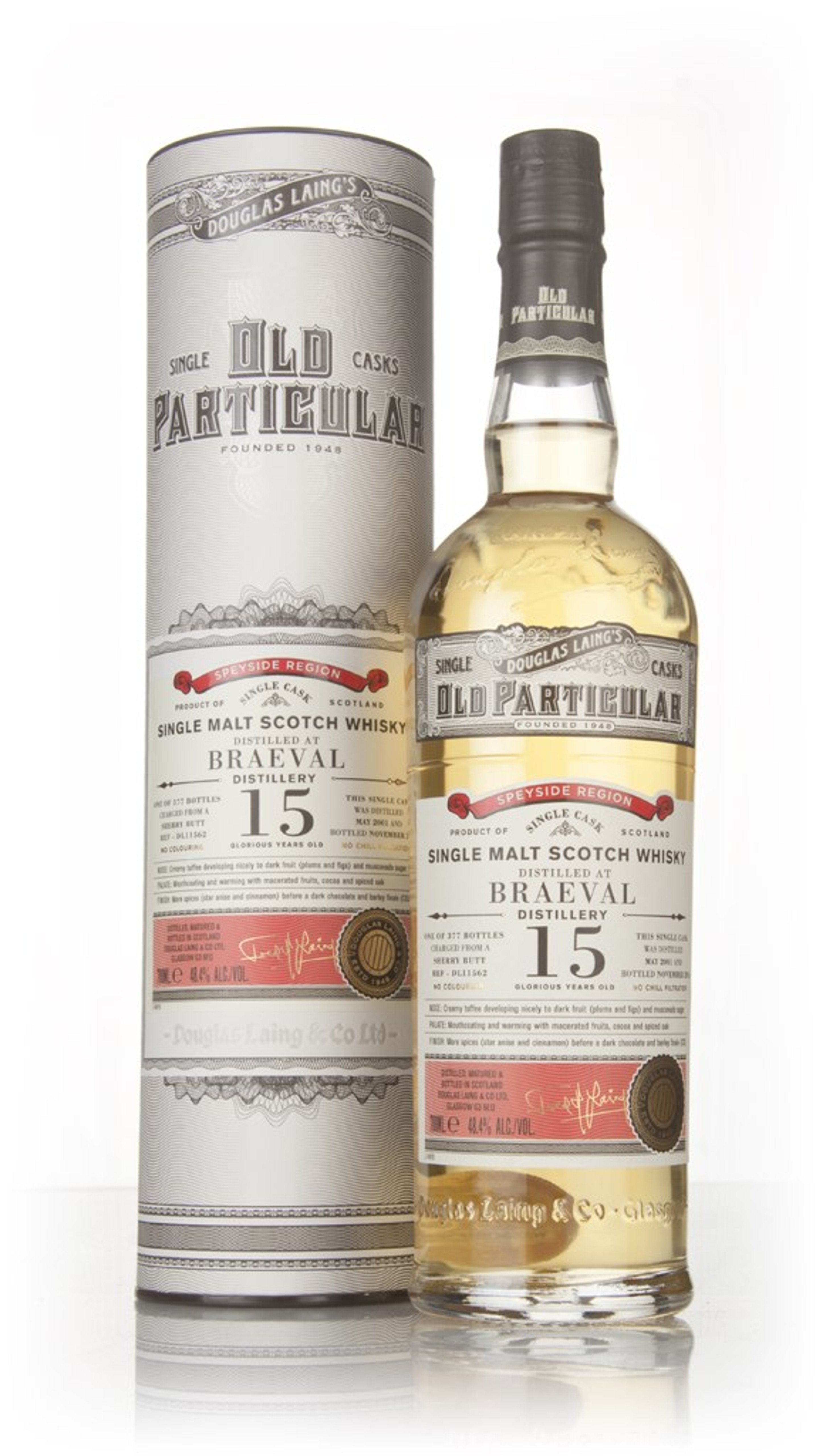 Braeval 15 Year Old 2001 (cask 11562) - Old Particular (Douglas Laing) 70cl