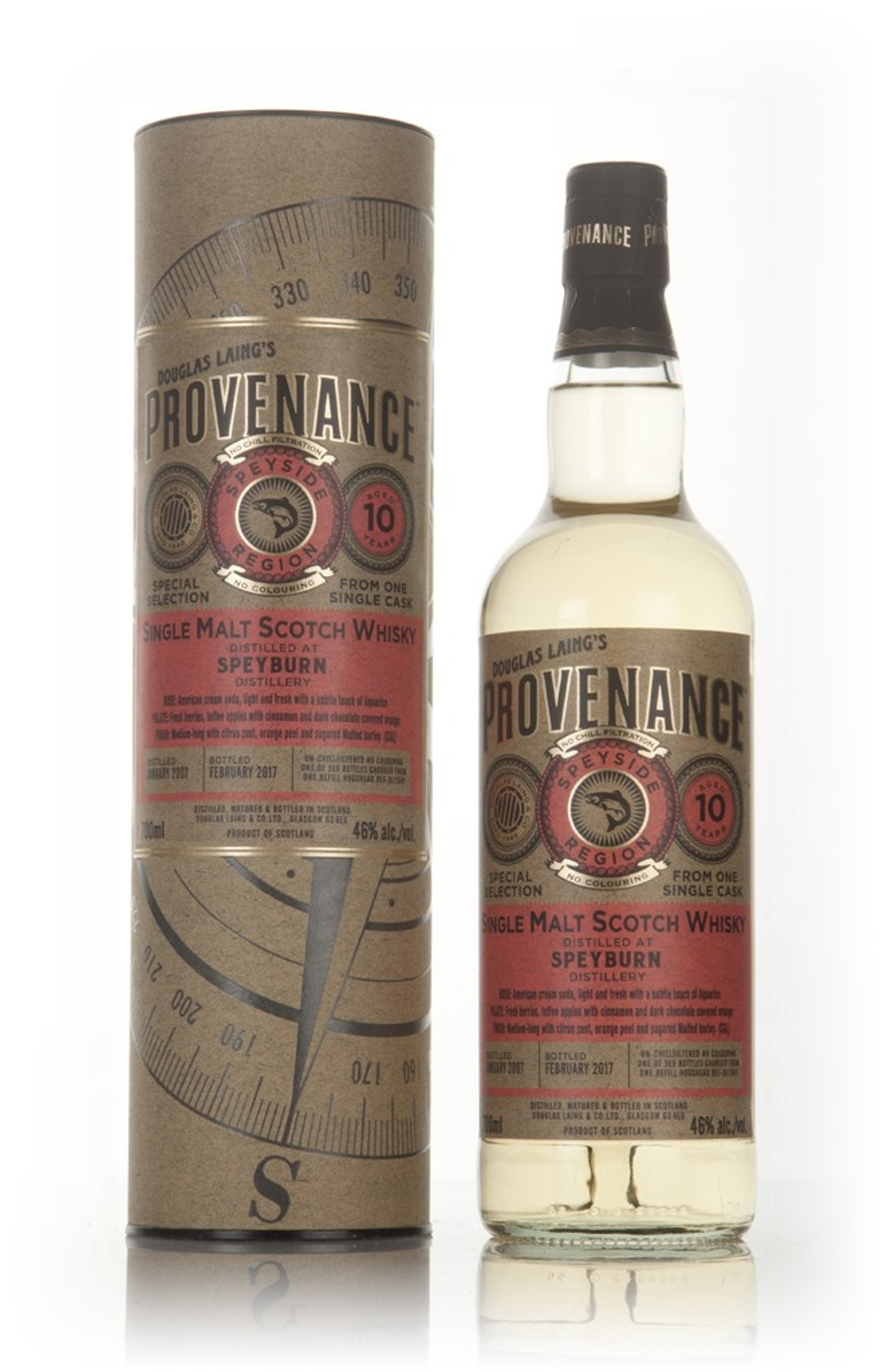 Speyburn 10 Year Old 2007 (cask 11641) - Provenance (Douglas Laing) 70cl