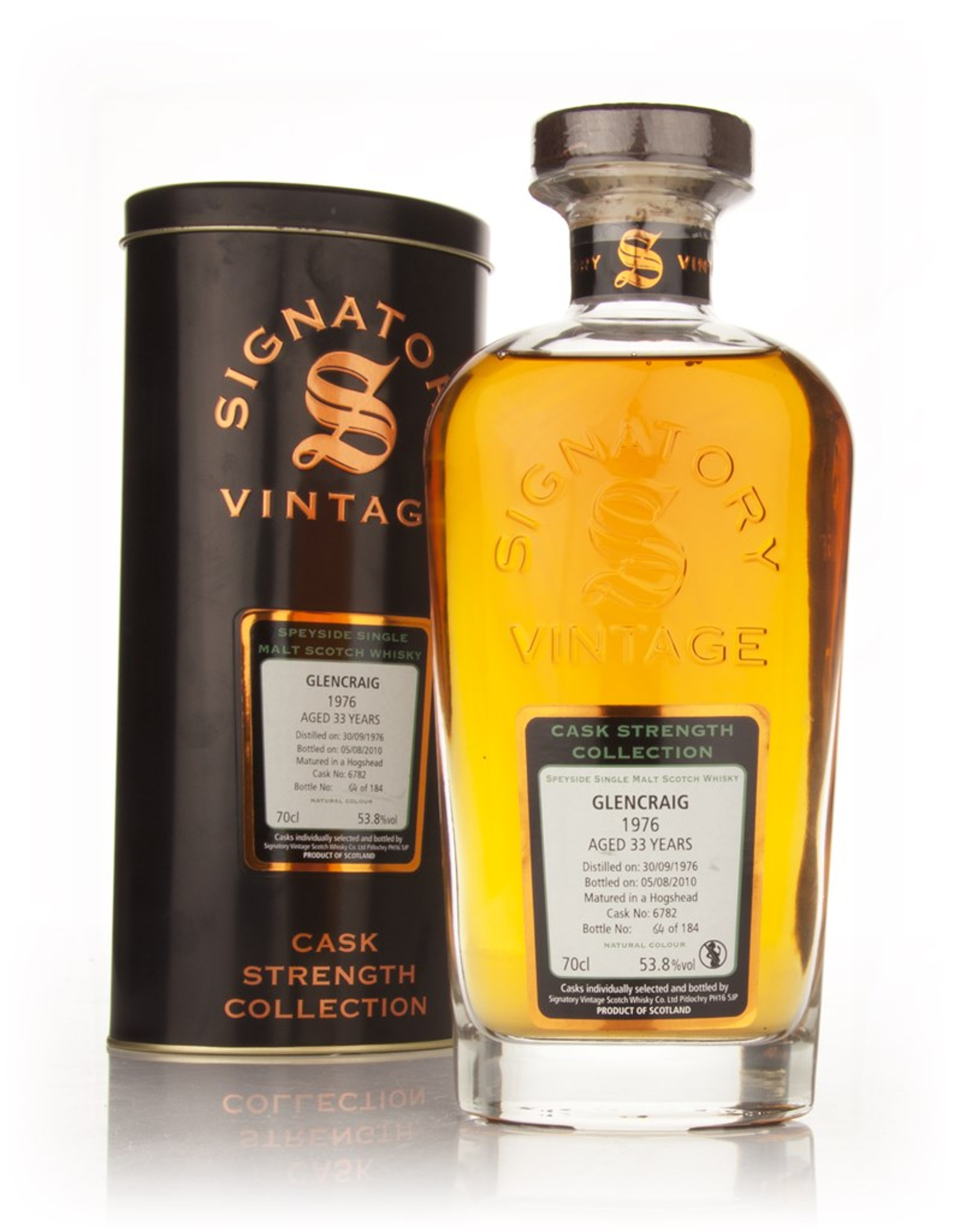 Glencraig 35 Year Old 1976 Cask 4259 - Cask Strength Collection (Signatory) 70cl