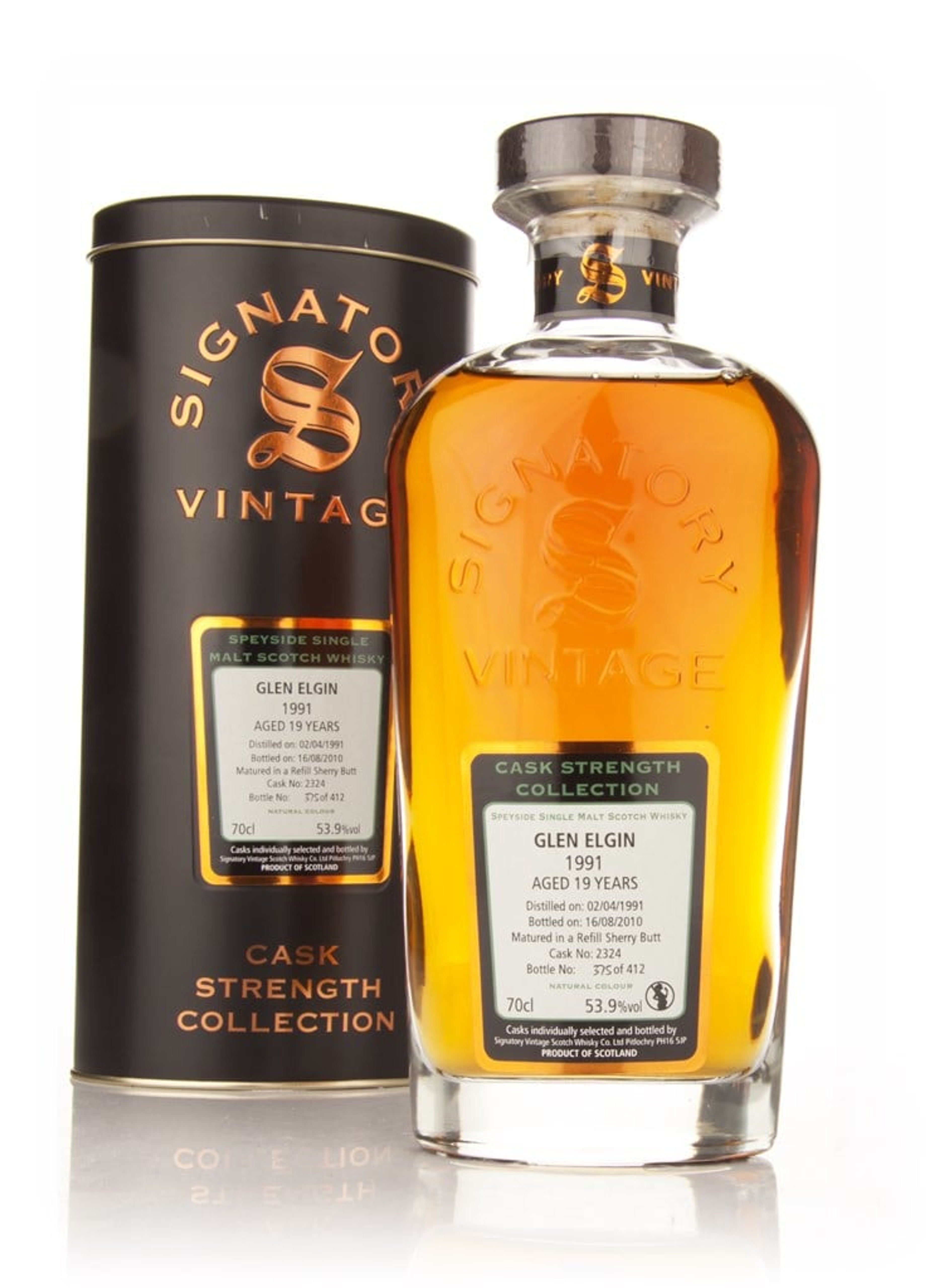 Glen Elgin 19 Year Old 1991 Cask 2324 - Cask Strength Collection (Signatory) 70cl
