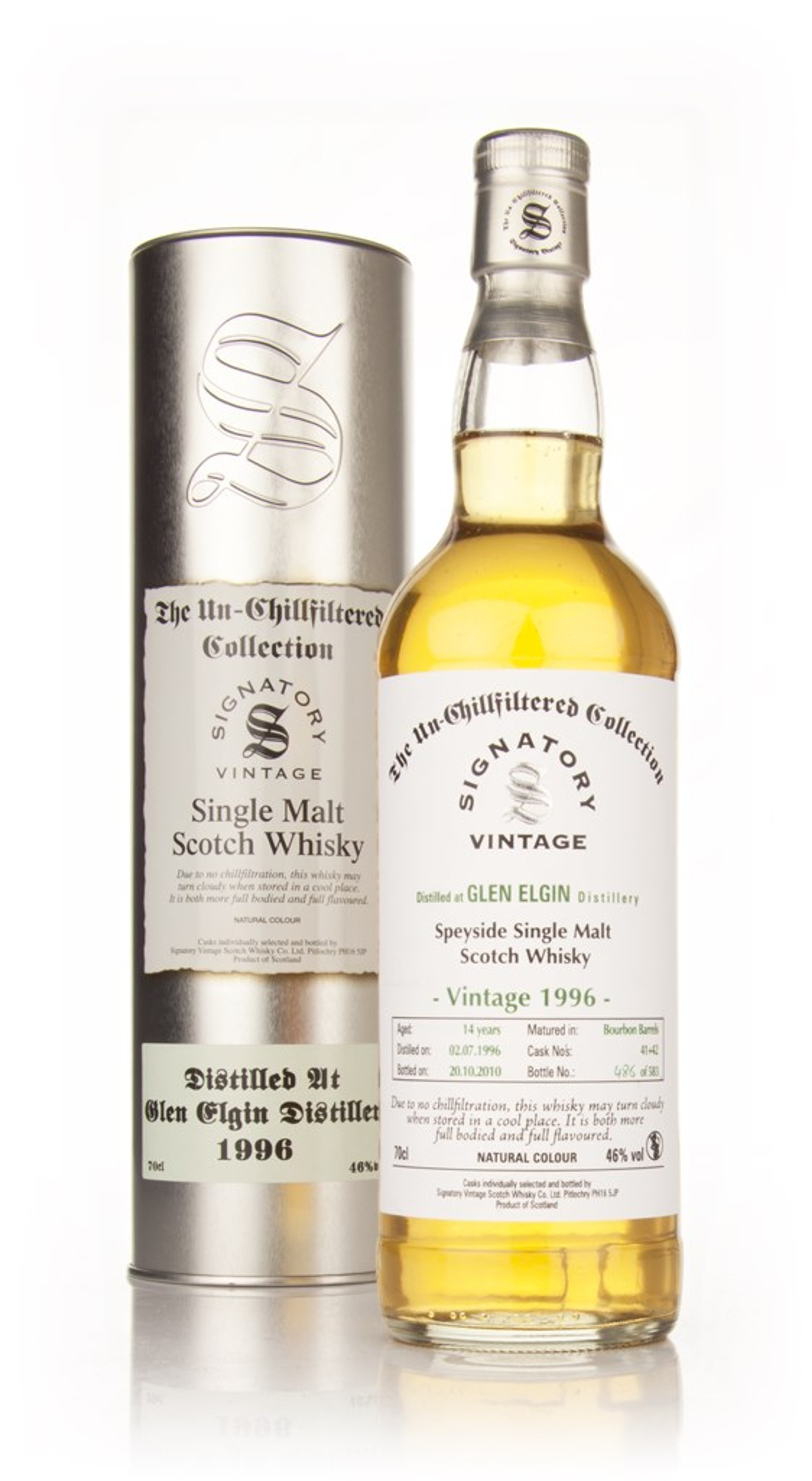 Glen Elgin 14 Year Old 1996 - Un-Chillfiltered (Signatory) 70cl