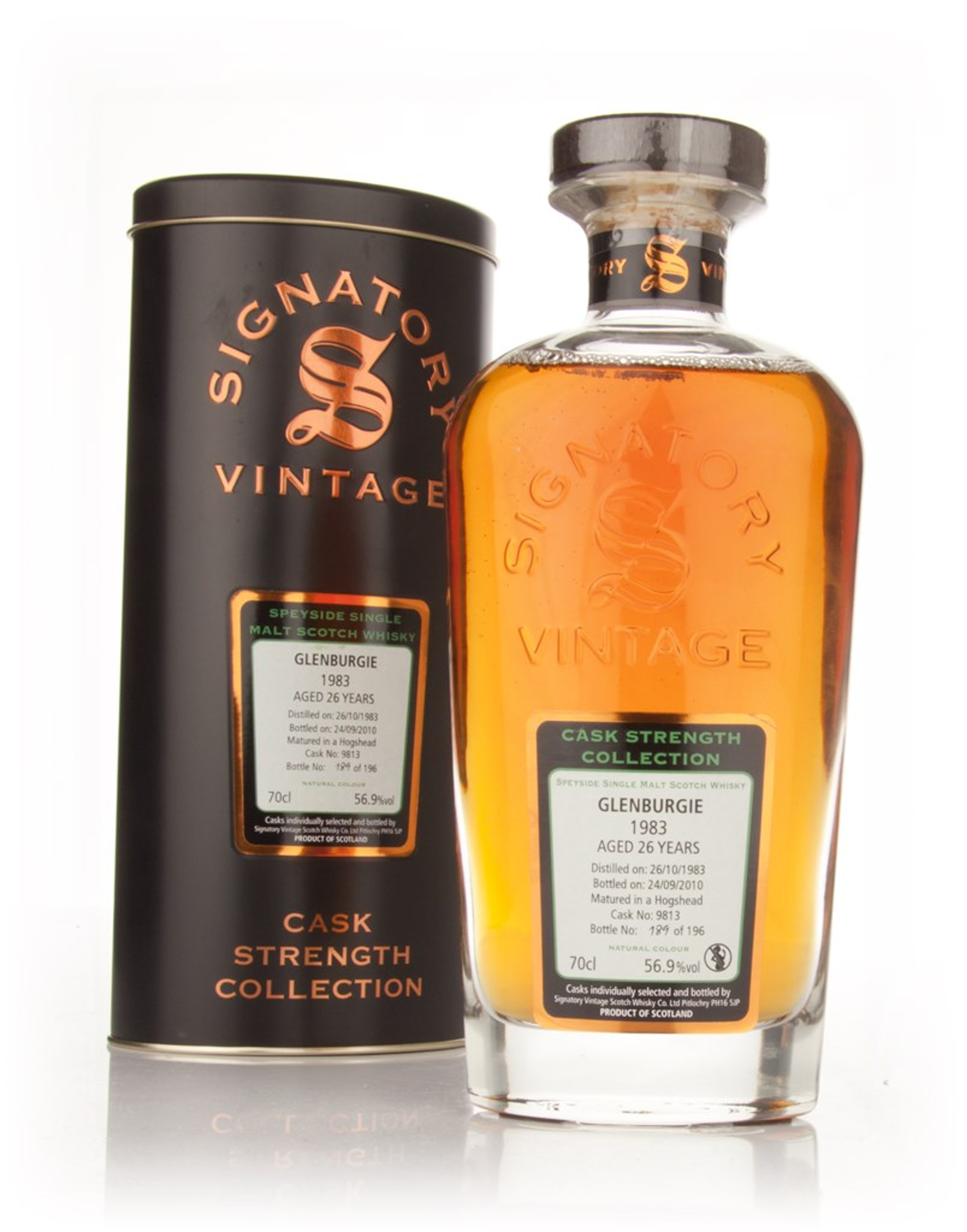 Glenburgie 26Year Old 1983 Cask 9813 - Cask Strength Collection (Signatory) 70cl