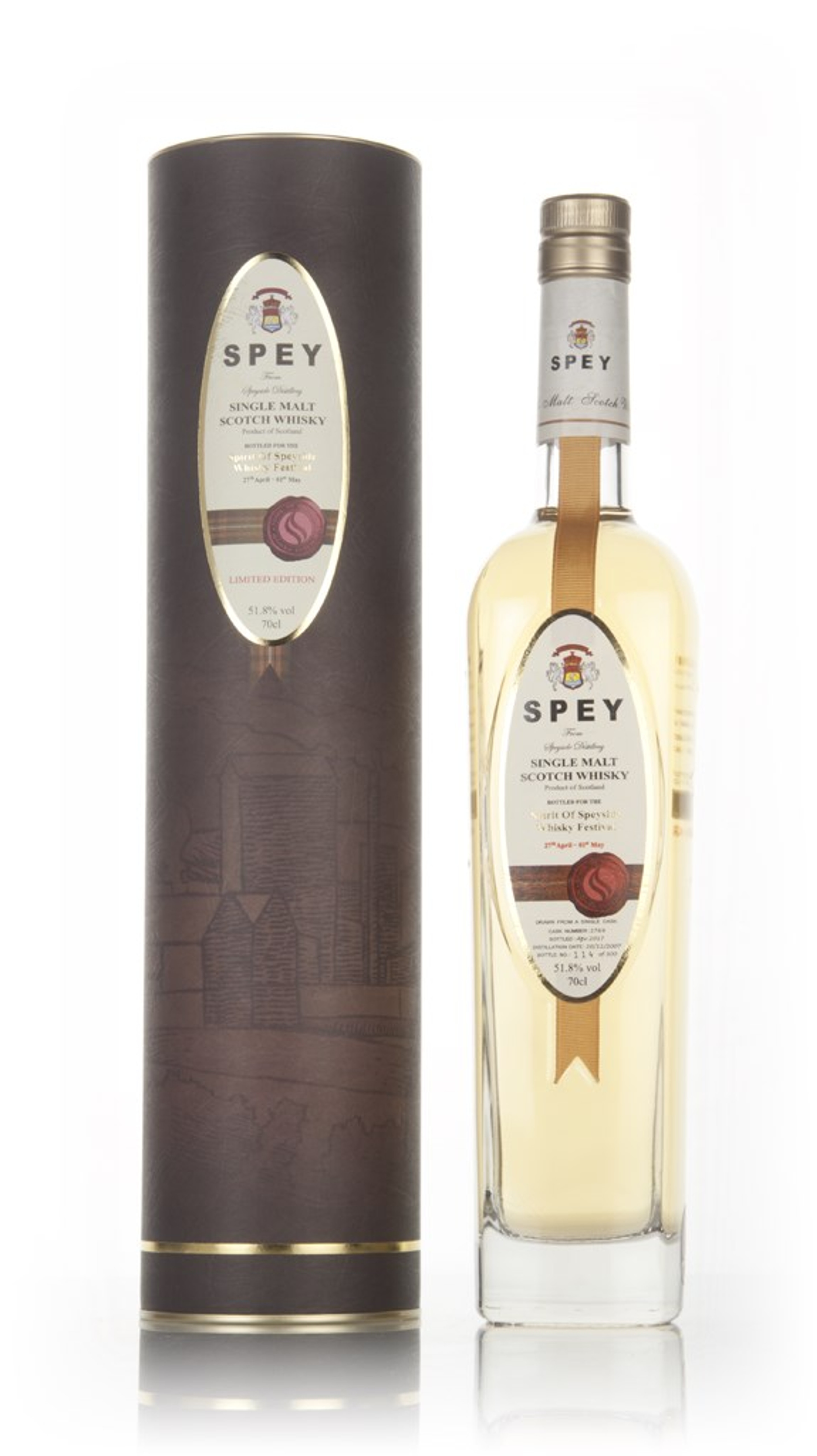 SPEY 9 Year Old 2007 (cask 2769) Spirit of Speyside 2017 70cl