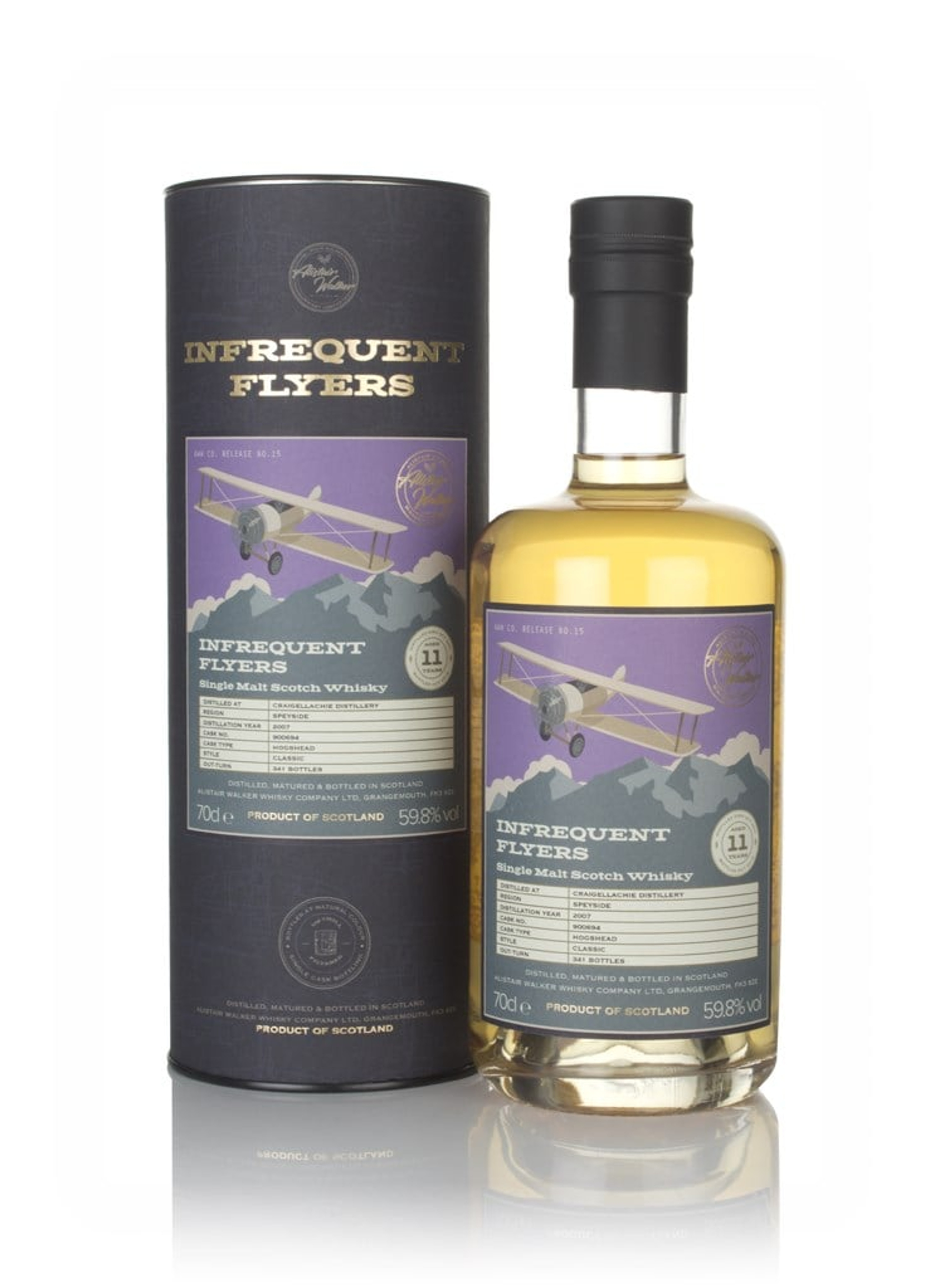 Craigellachie 11 Year Old 2007 (cask 900694) - Infrequent Flyers (Alistair Walker) 70cl