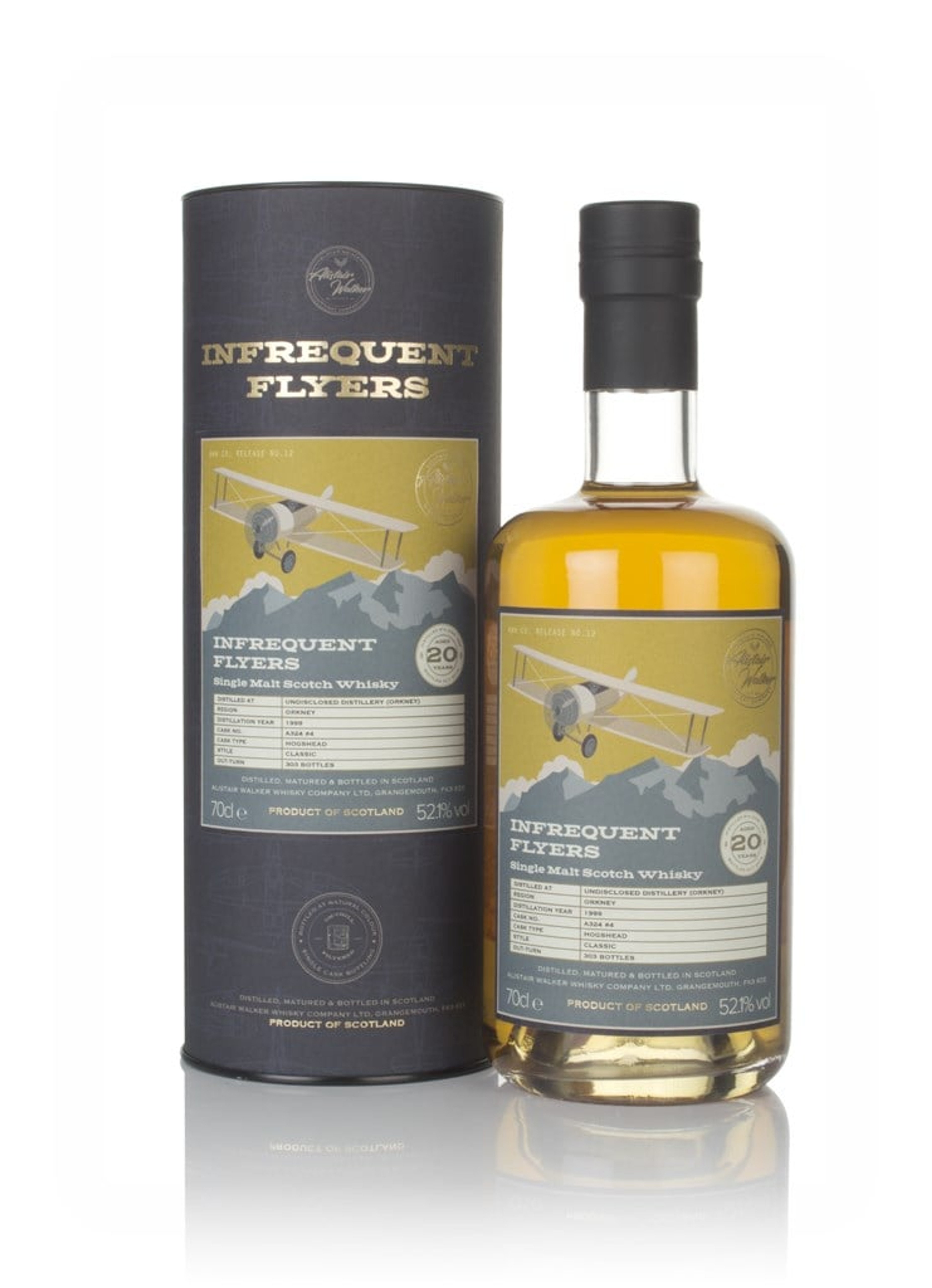 Orkney 20 Year Old 1999 (cask A324-4) - Infrequent Flyers (Alistair Walker) 70cl