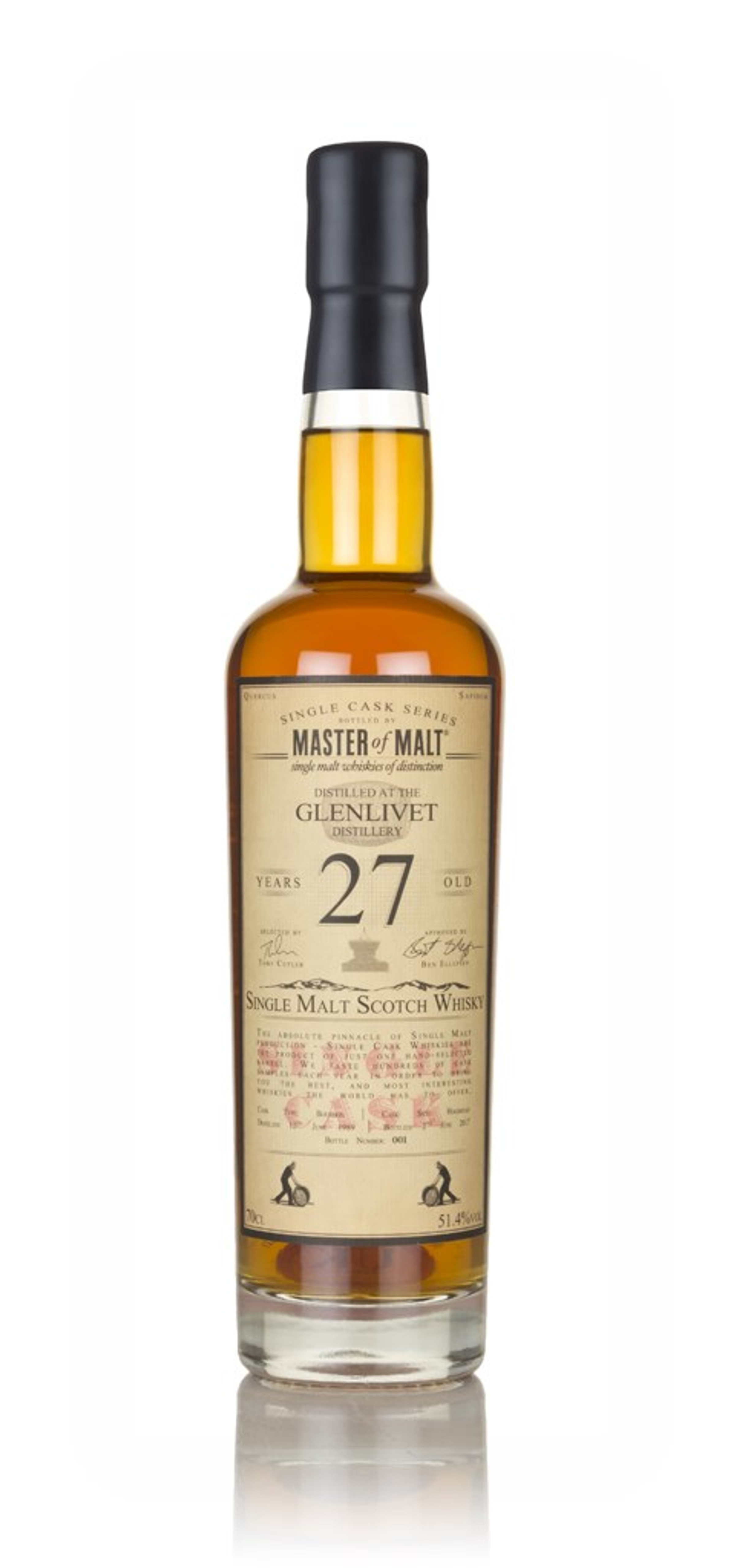 Glenlivet 27 Year Old 1989 - Single Cask (Master of Malt) 70cl