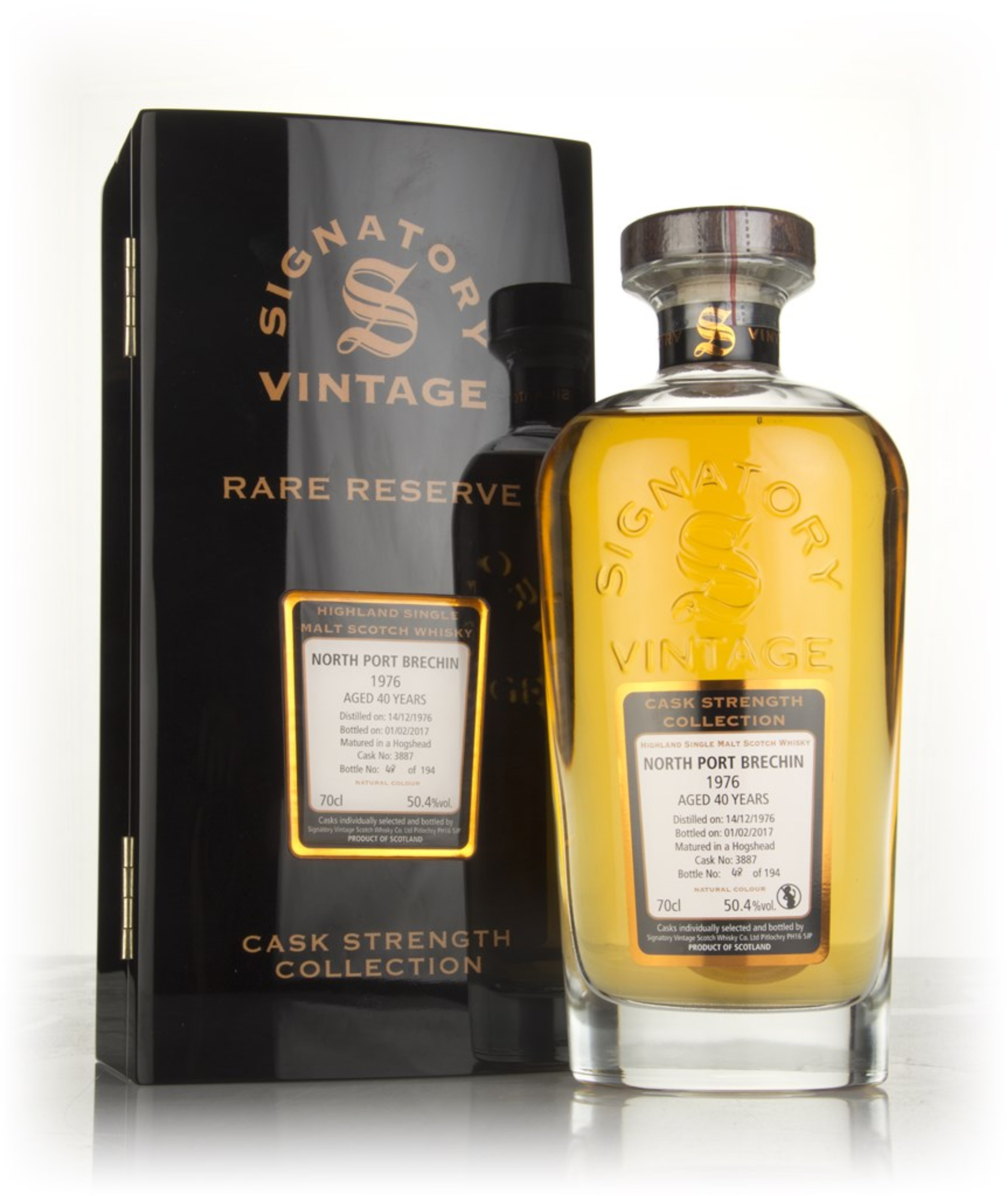 North Port Brechin 40 Year Old 1976 (cask 3887) - Cask Strength Collection Rare Reserve (Signatory) 70cl