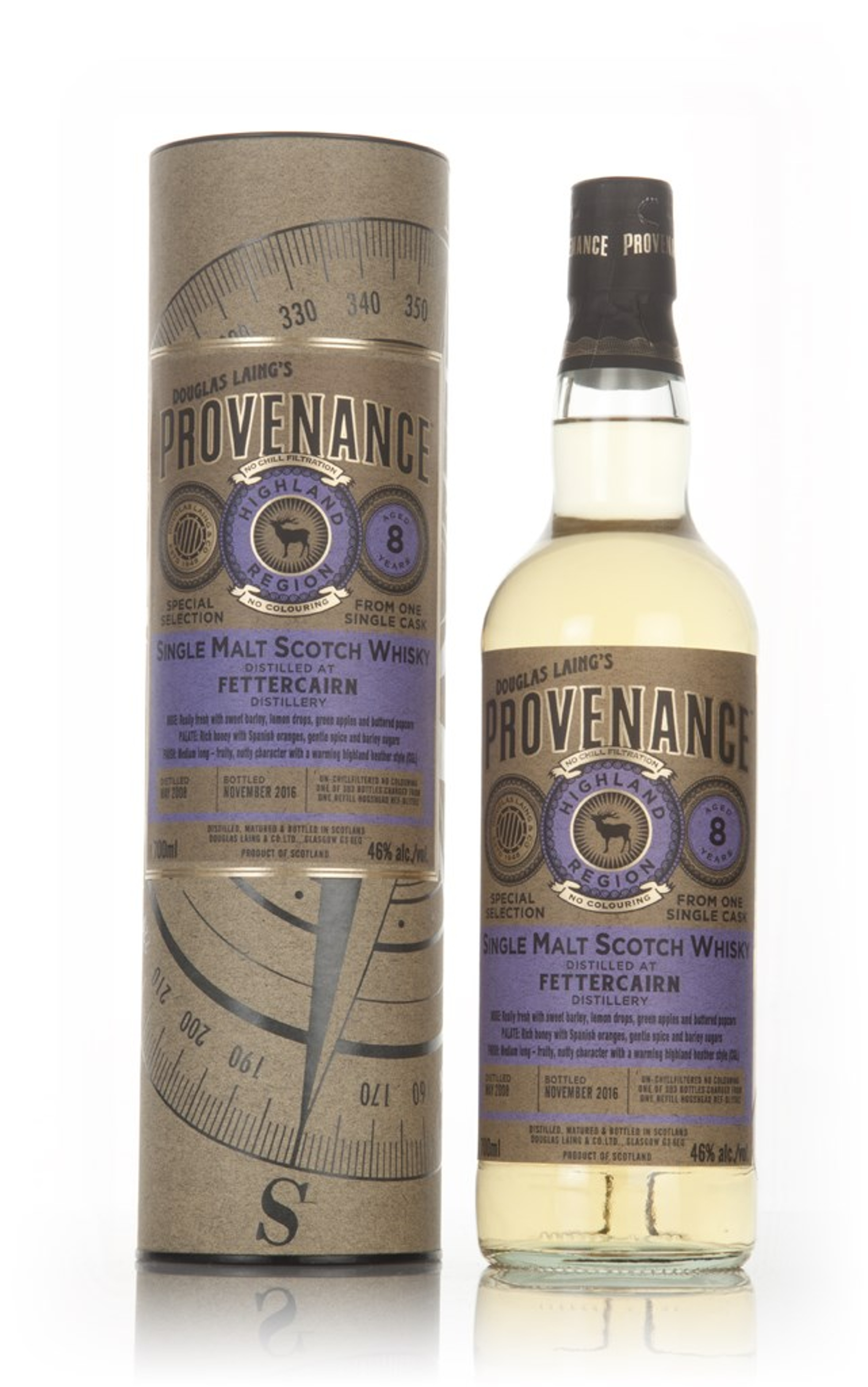 Fettercairn 8 Year Old 2008 (cask 11512) - Provenance (Douglas Laing) 70cl
