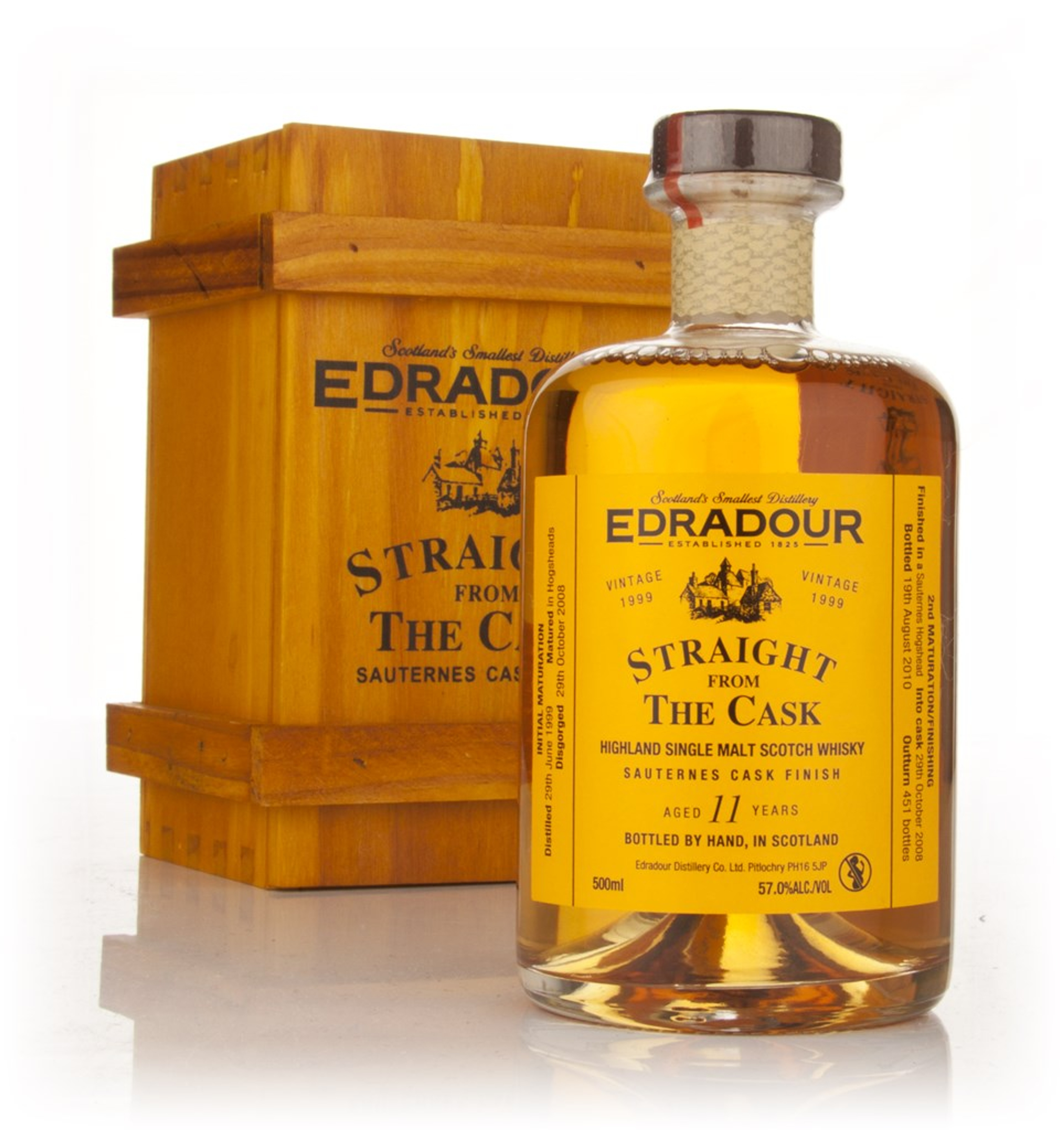 Edradour 11 Year Old 1999 Sauternes Cask Finish - Straight from the Cask 50cl