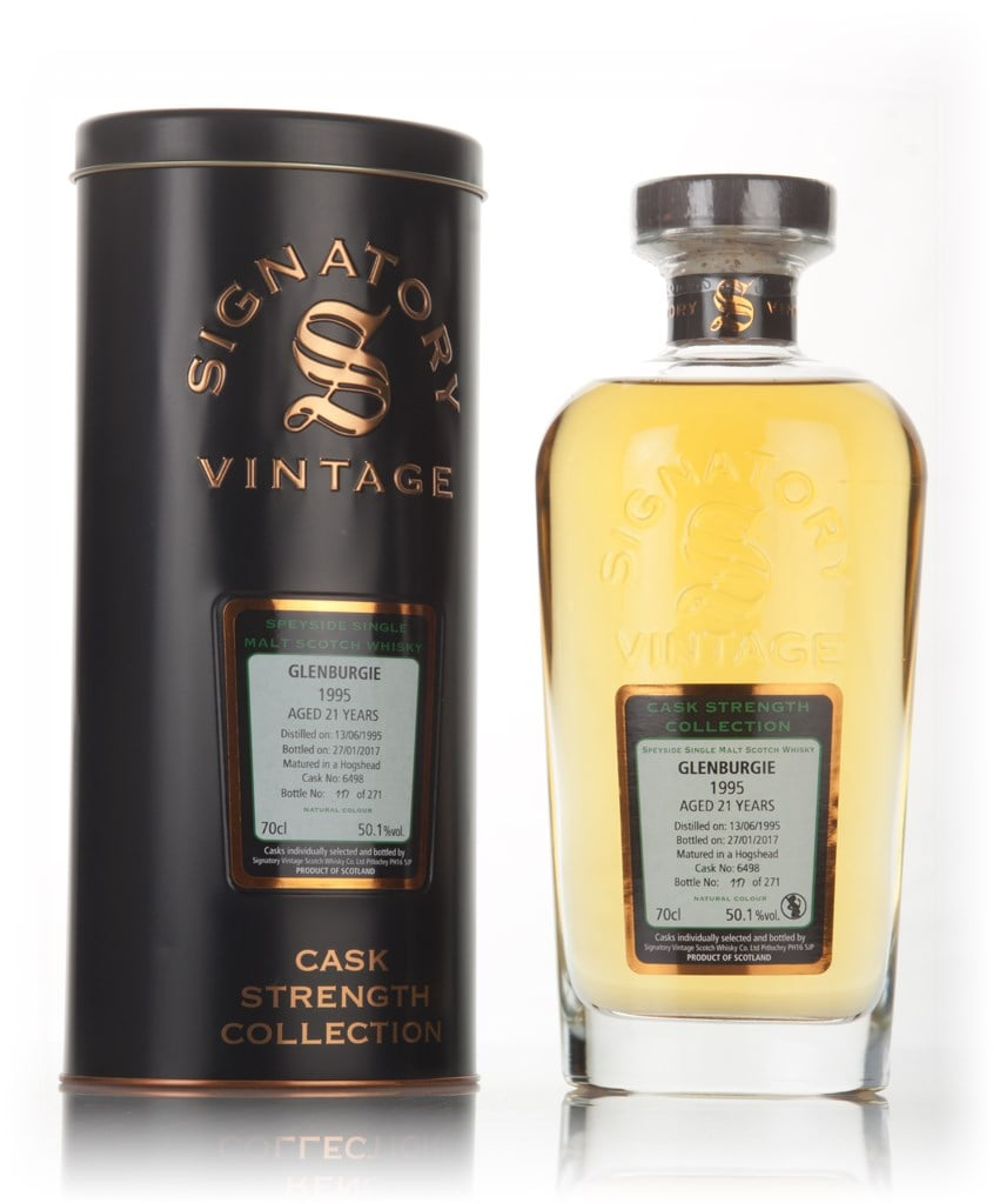 Glenburgie 21 Year Old 1995 (cask 6498) - Cask Strength Collection (Signatory) 70cl