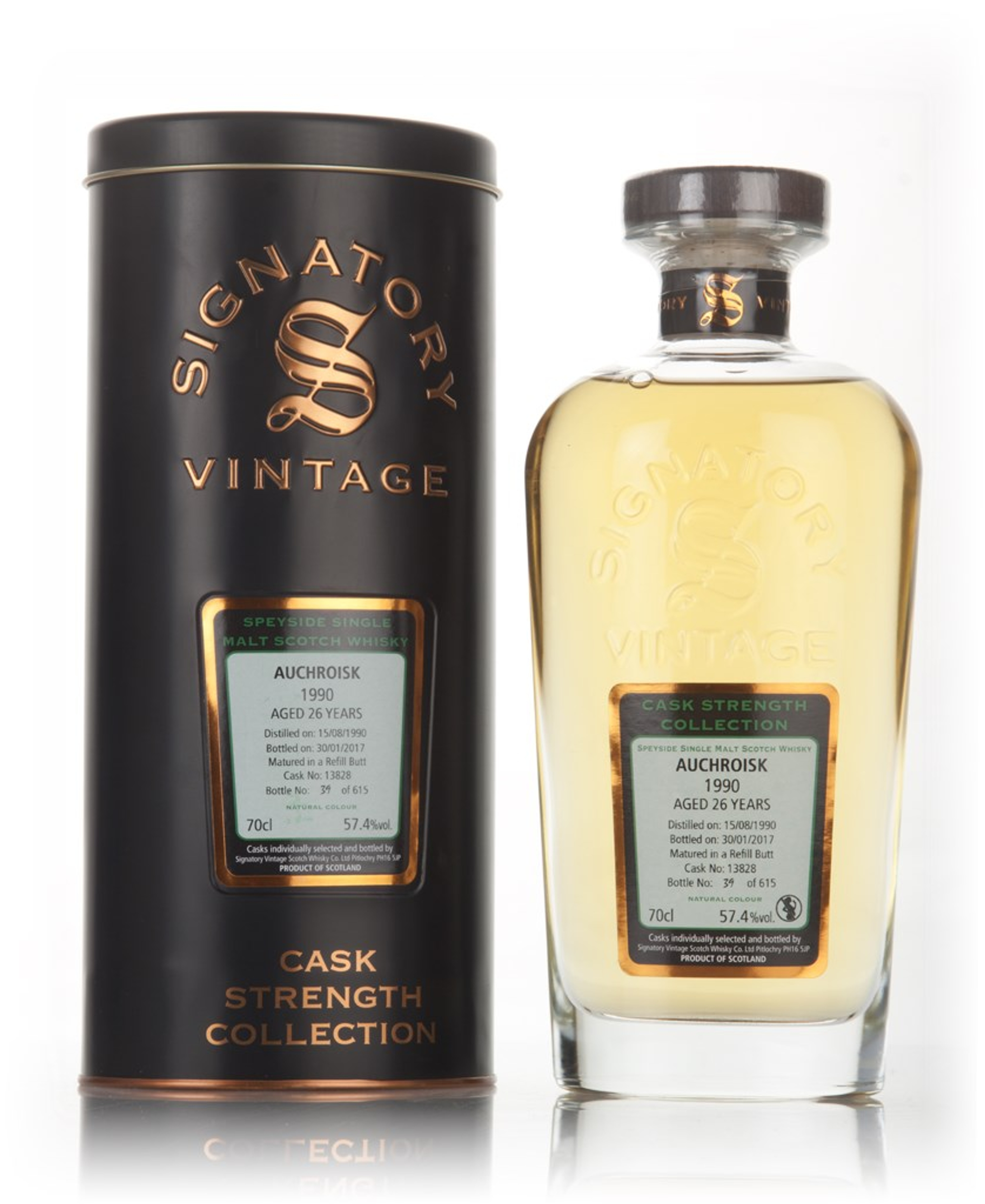 Auchroisk 26 Year Old 1990 (cask 13828) - Cask Strength Collection (Signatory) 70cl