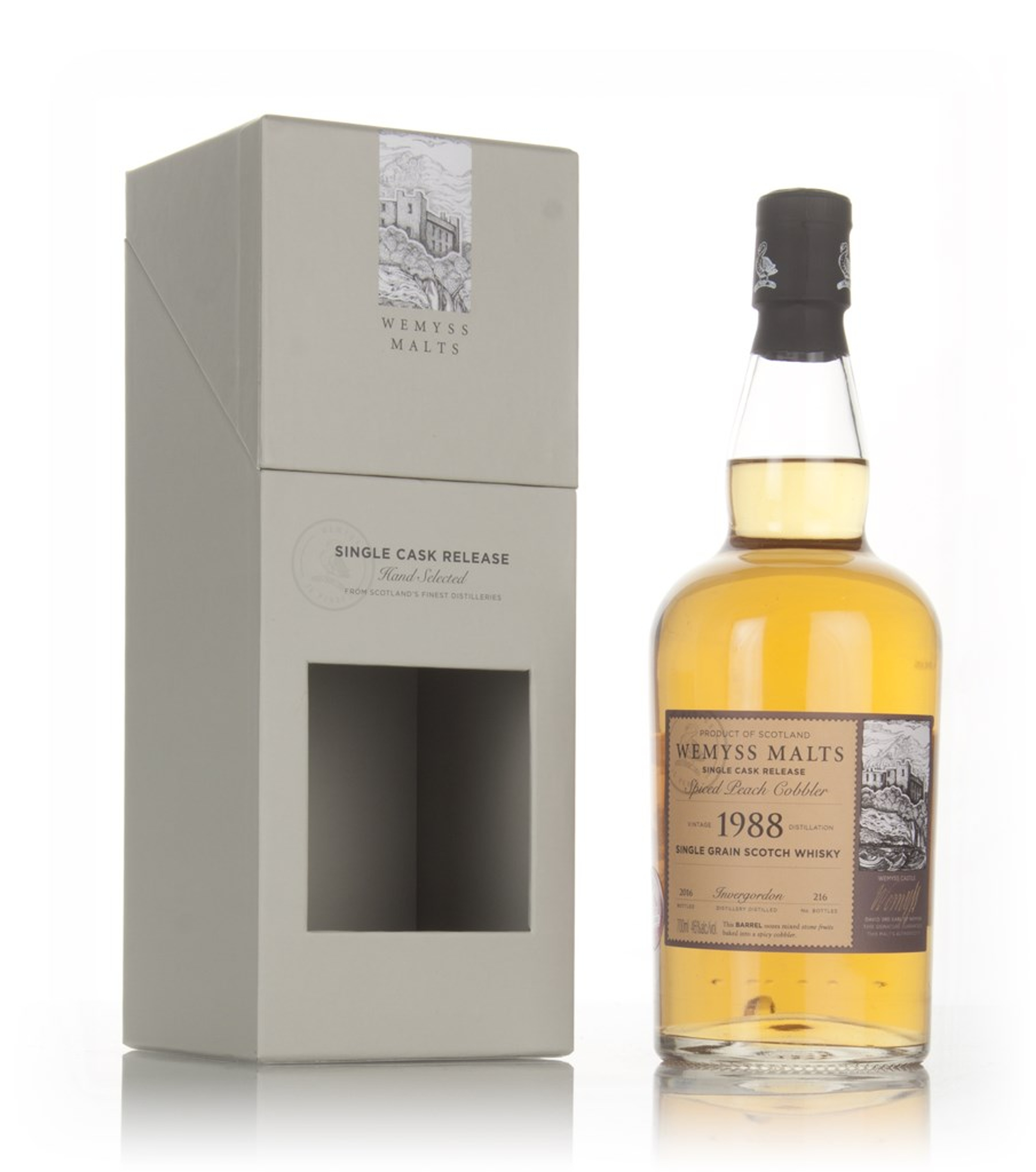 Spiced Peach Cobbler 1988 (bottled 2016) - Wemyss Malts (Invergordon) 70cl