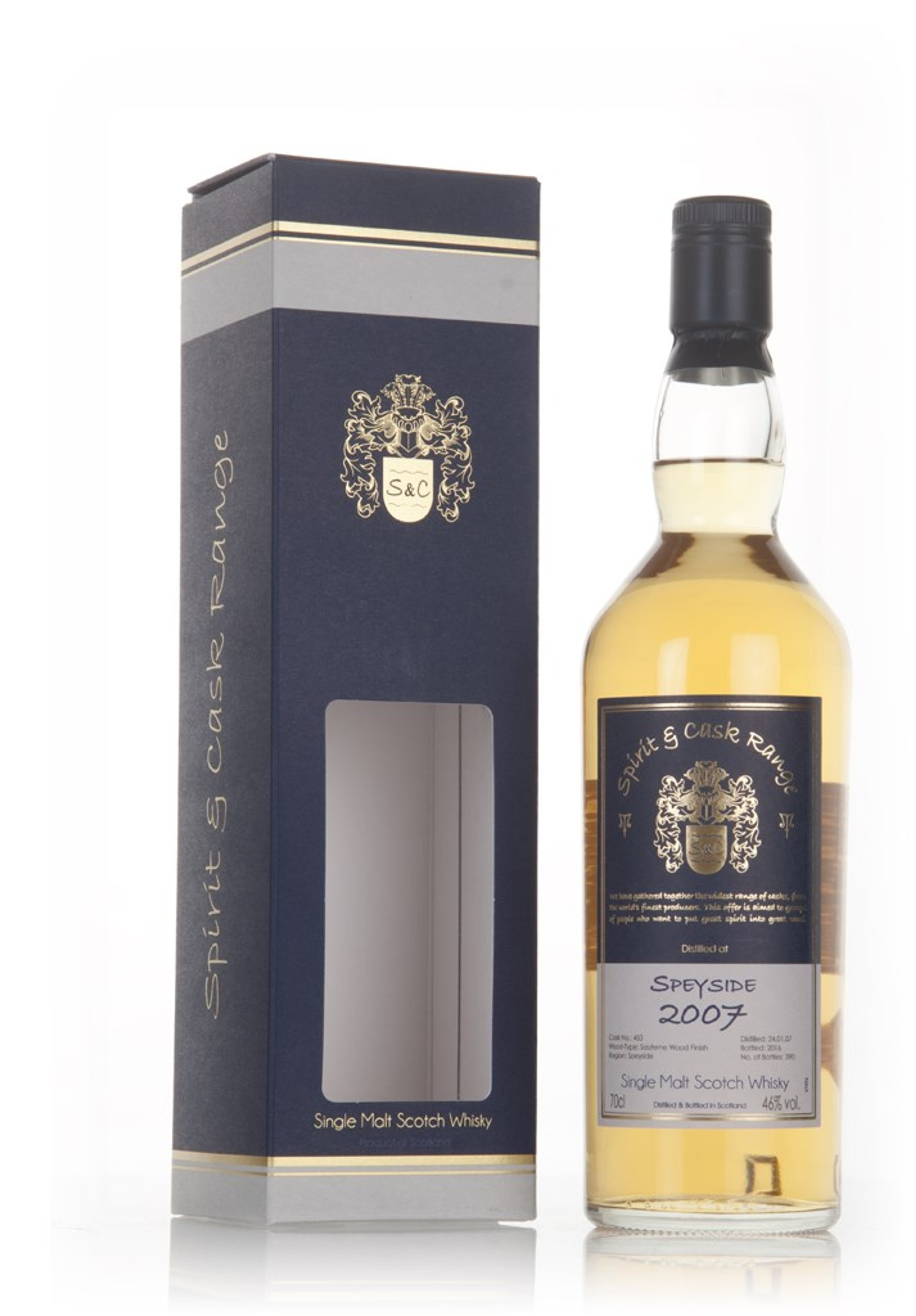 Speyside 2007 (bottled 2016) (cask 453) - Spirit & Cask Range 70cl