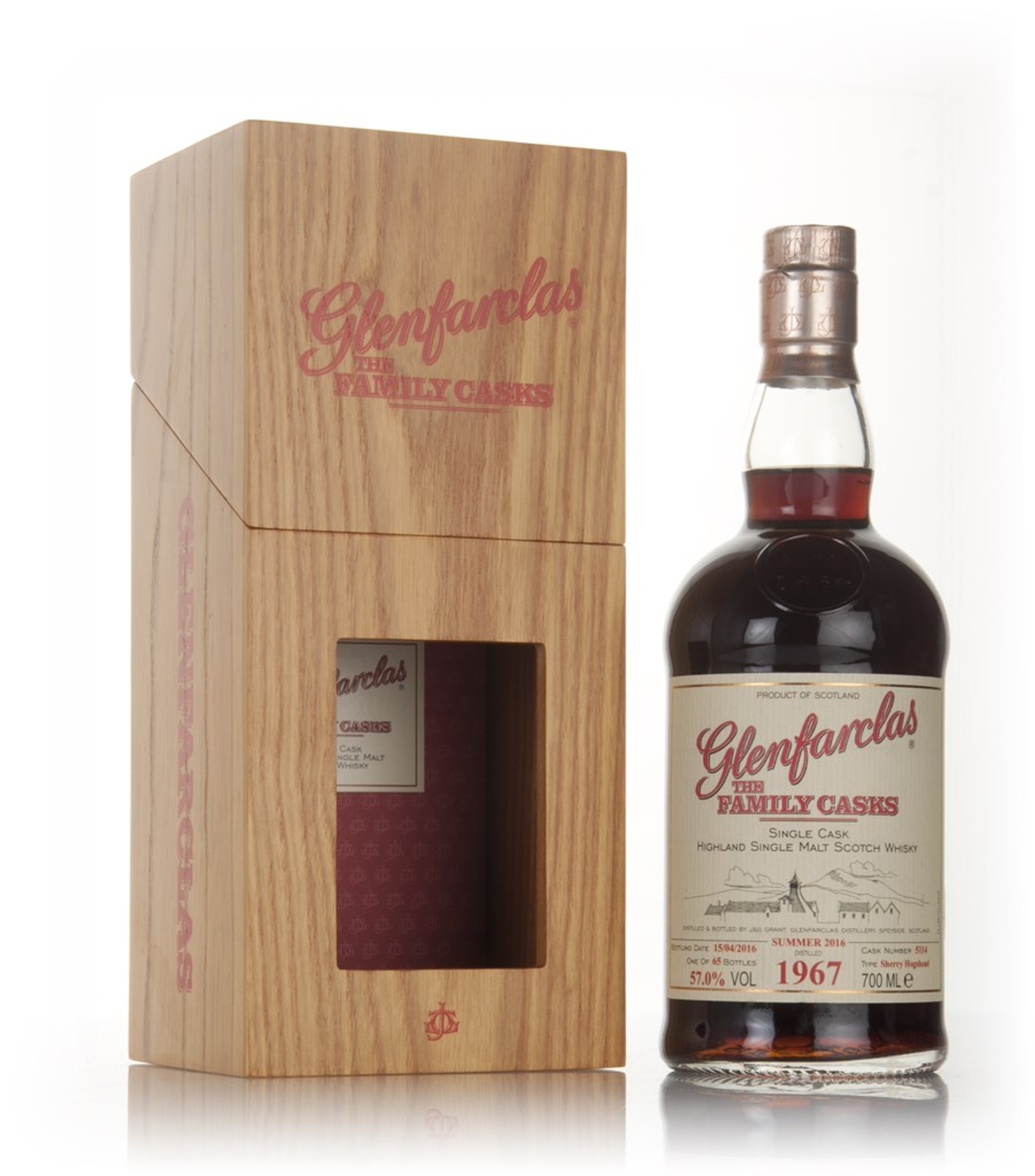 Glenfarclas 1967 (cask 5114) Family Cask Summer 2016 Release 70cl