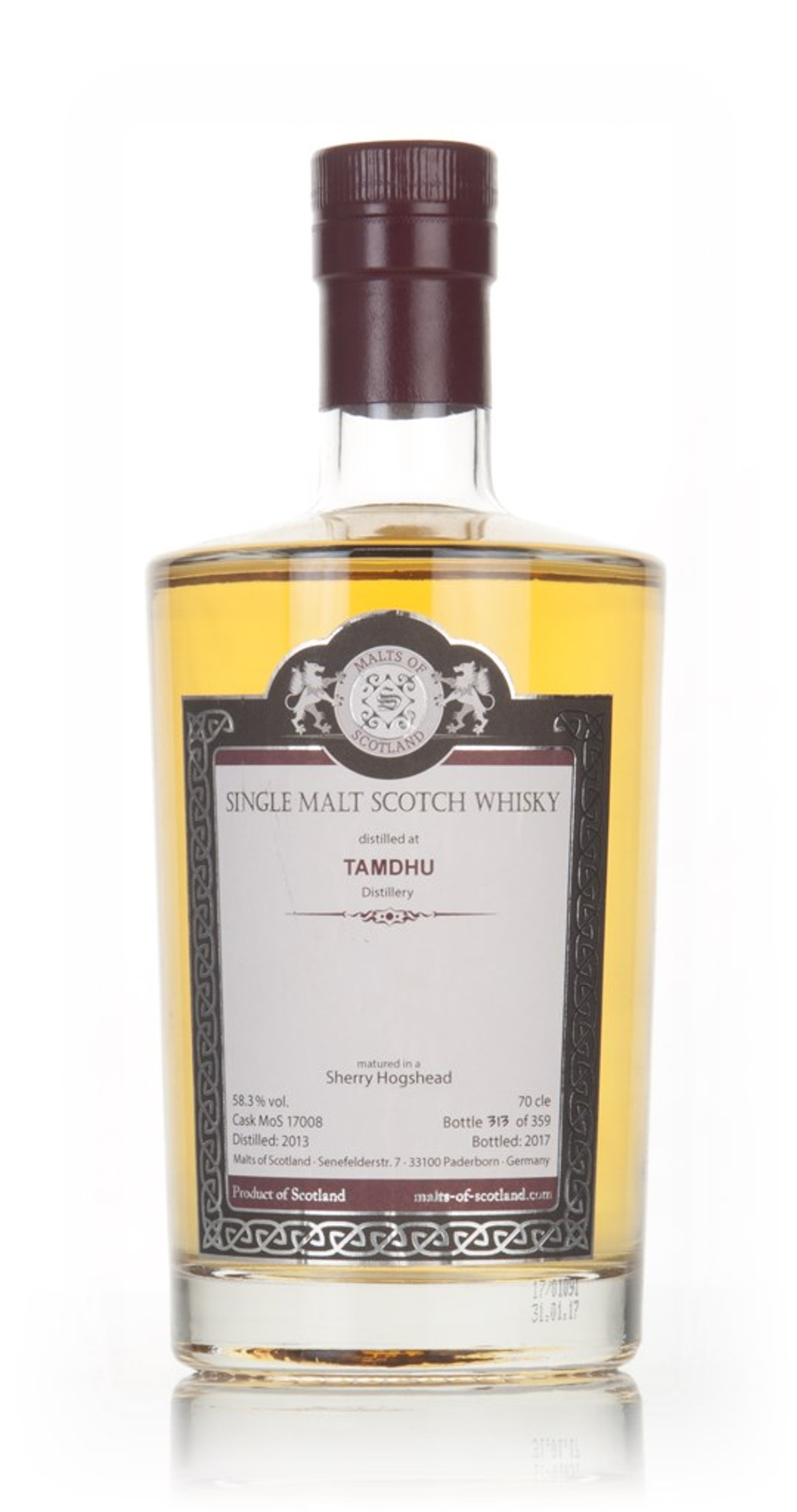 Tamdhu 2013 (bottled 2017) (cask 17008) - Malts Of Scotland 70cl