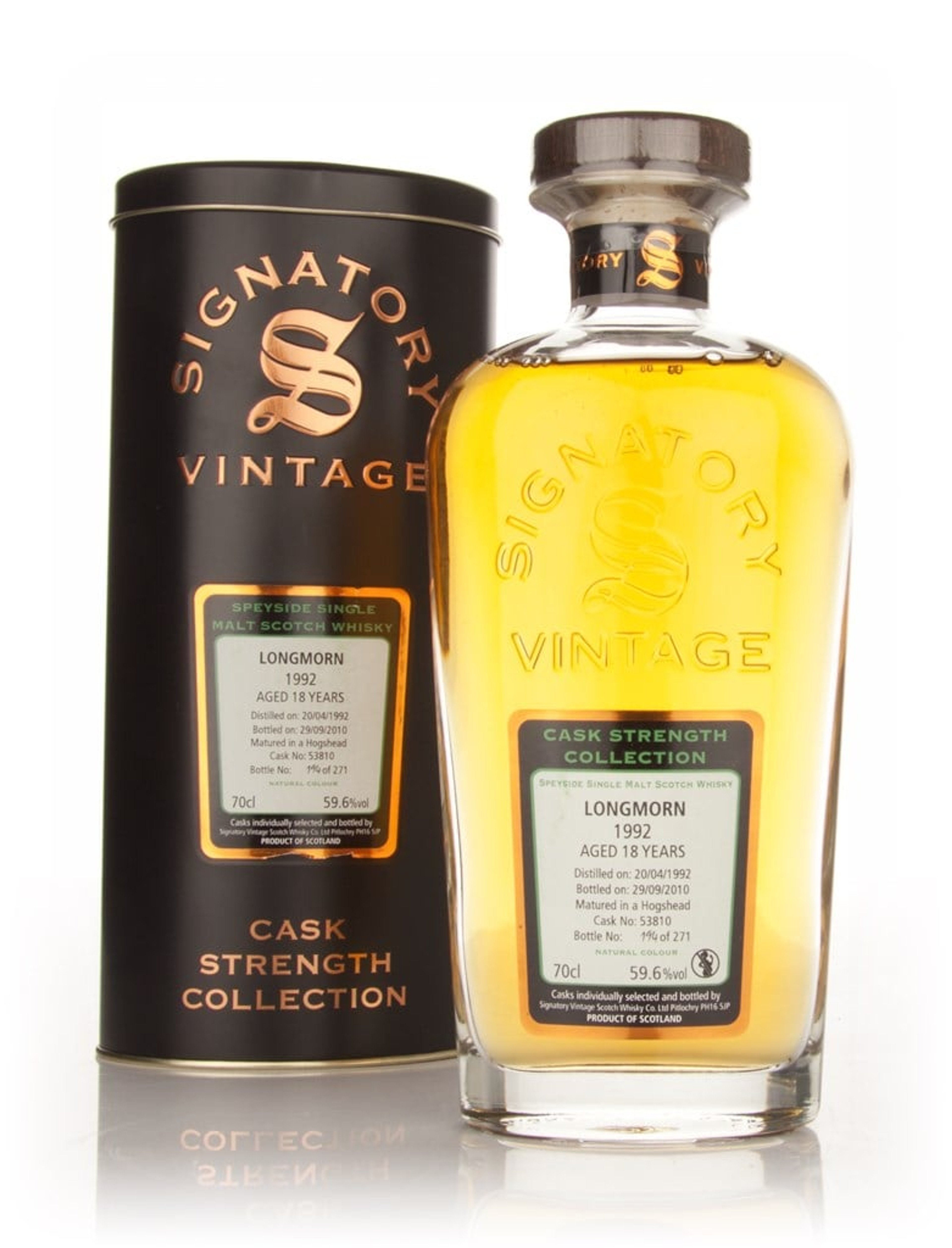 Longmorn 18 Year Old 1992 Cask 53810 - Cask Strength Collection (Signatory) 70cl