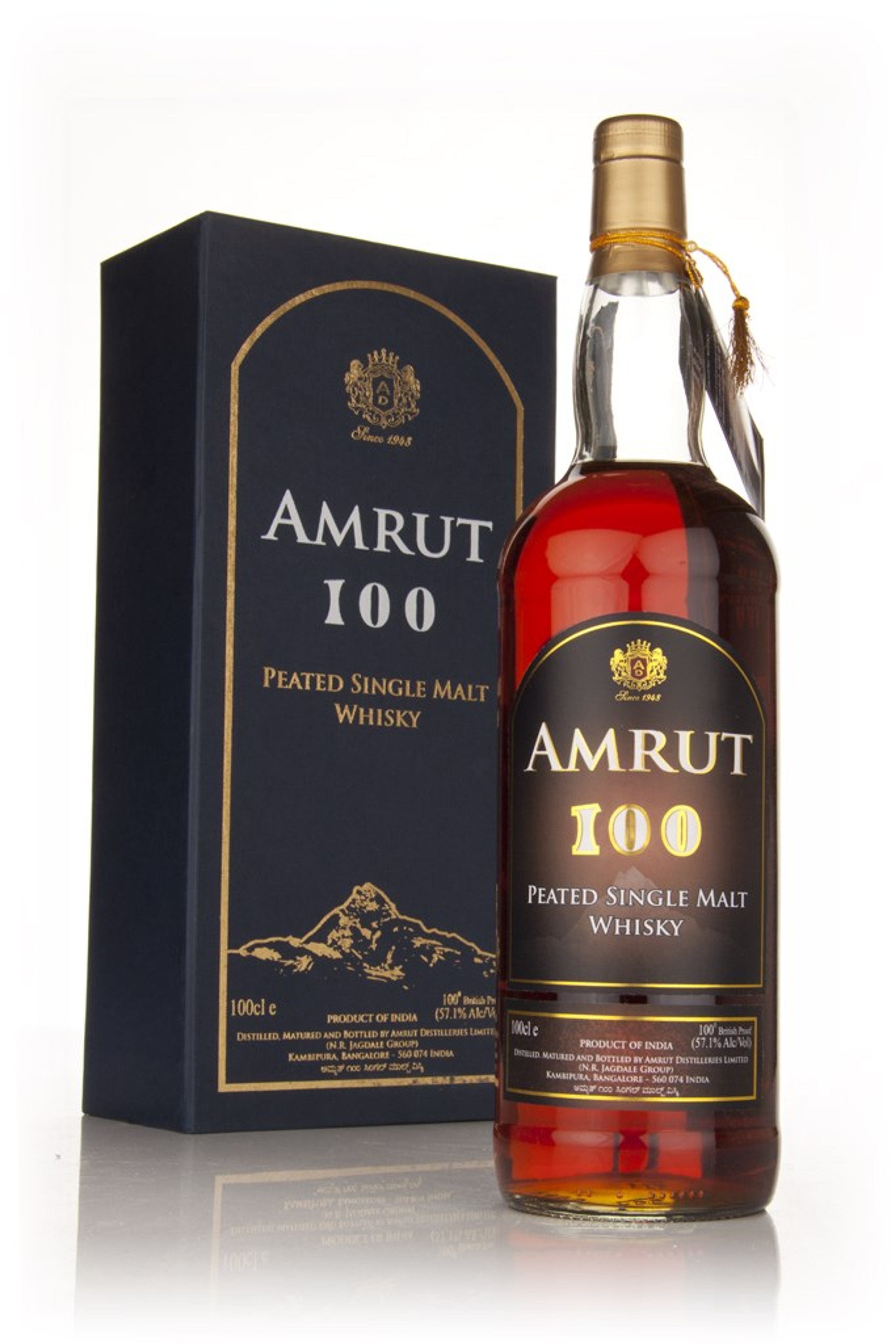 Amrut 100 Peated Single Malt 100cl