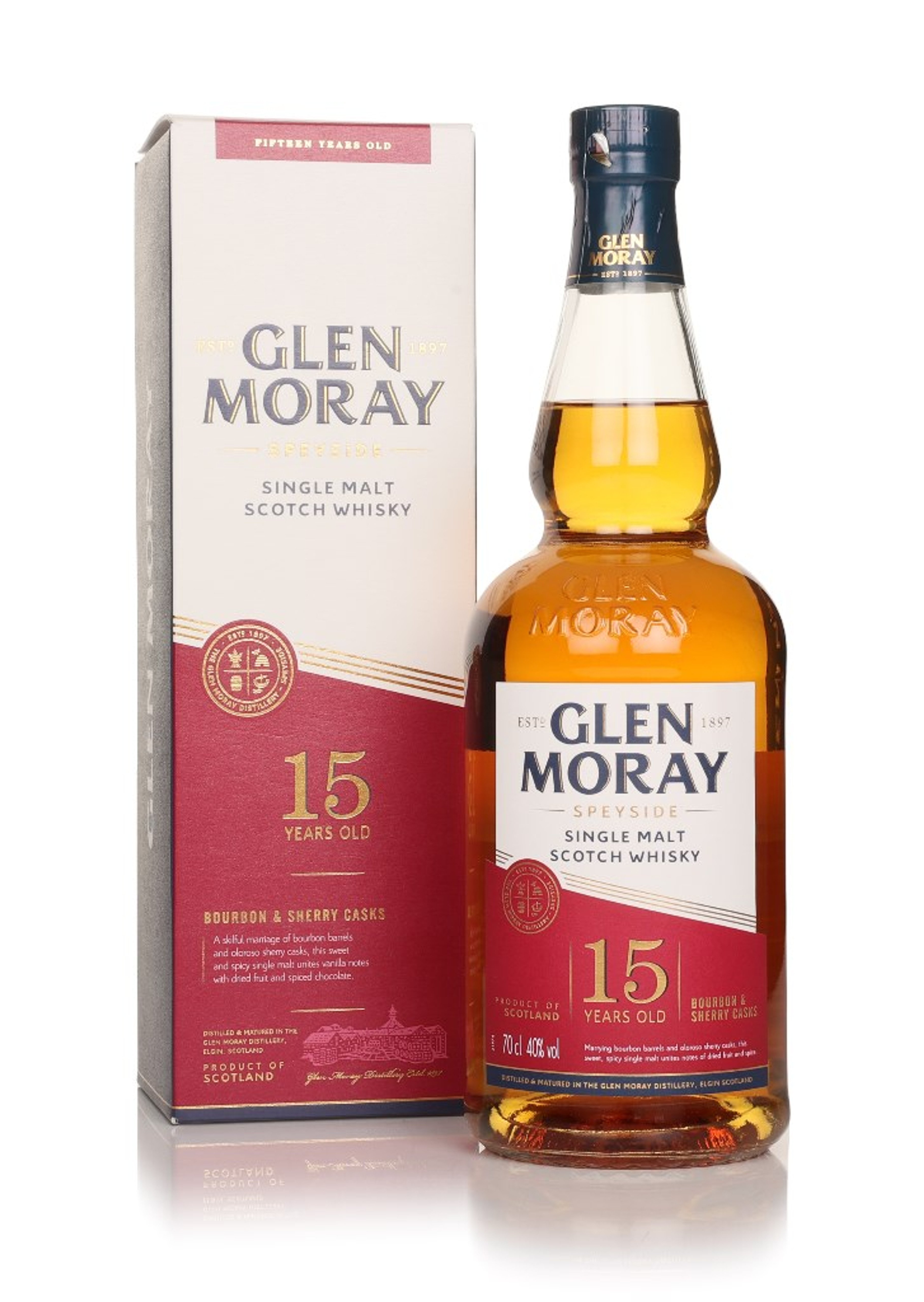 Glen Moray 15 Year Old - Elgin Heritage 70cl