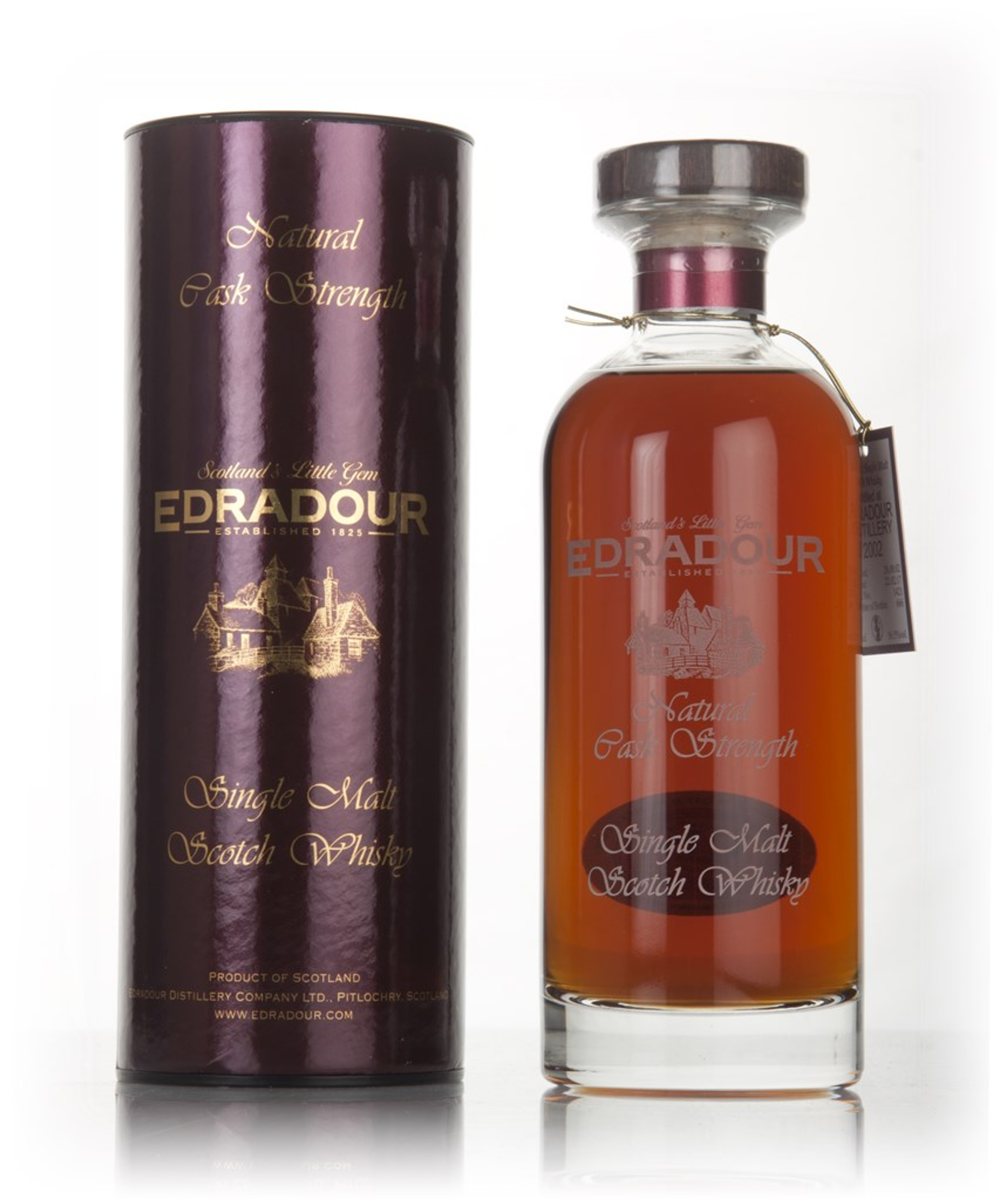 Edradour 14 Year Old 2002 (cask 1421) Natural Cask Strength - Ibisco Decanter 70cl