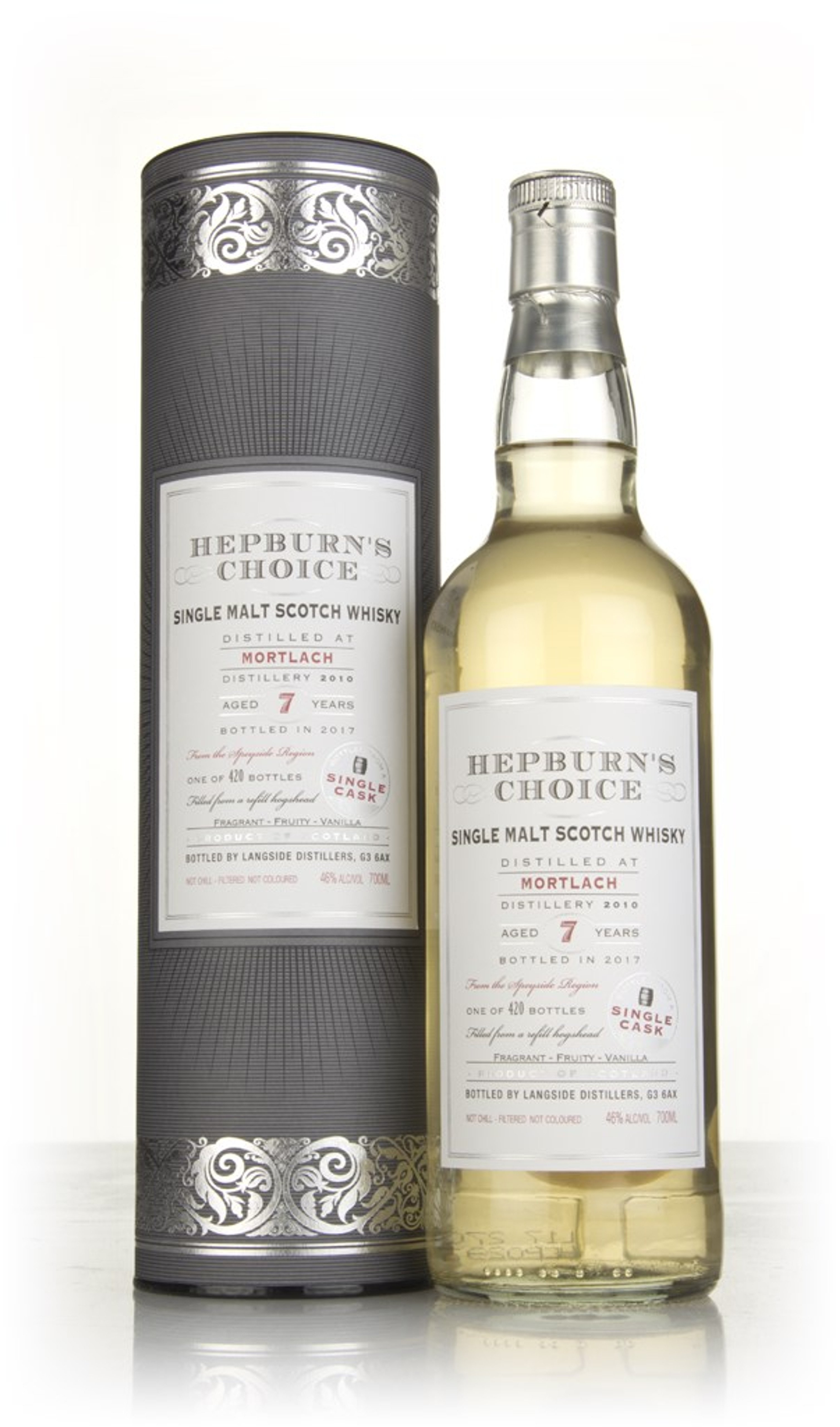 Mortlach 7 Year Old 2010 - Hepburn's Choice (Langside) 70cl