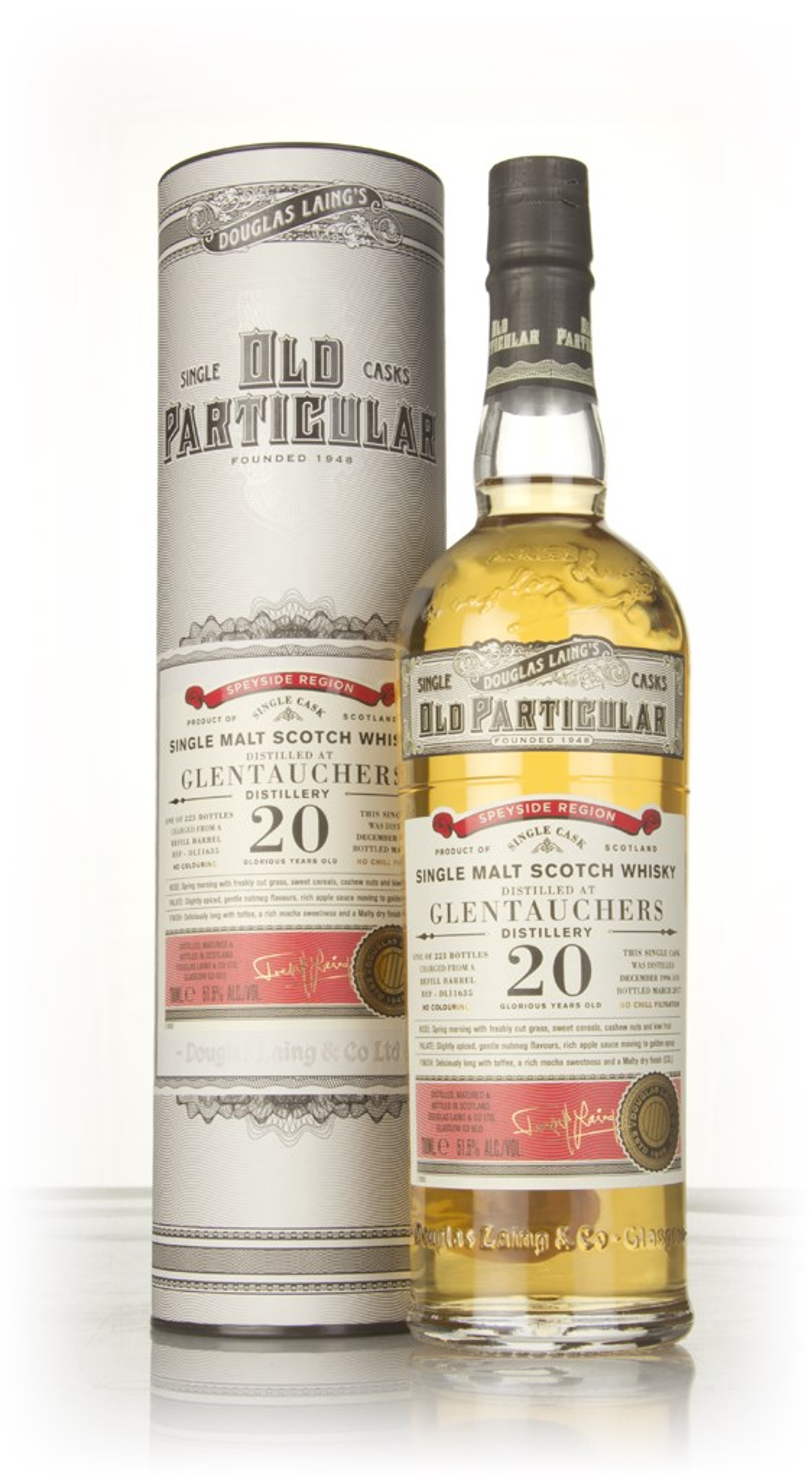 Glentauchers 20 Year Old 1996 (cask 11635) - Old Particular (Douglas Laing) 70cl