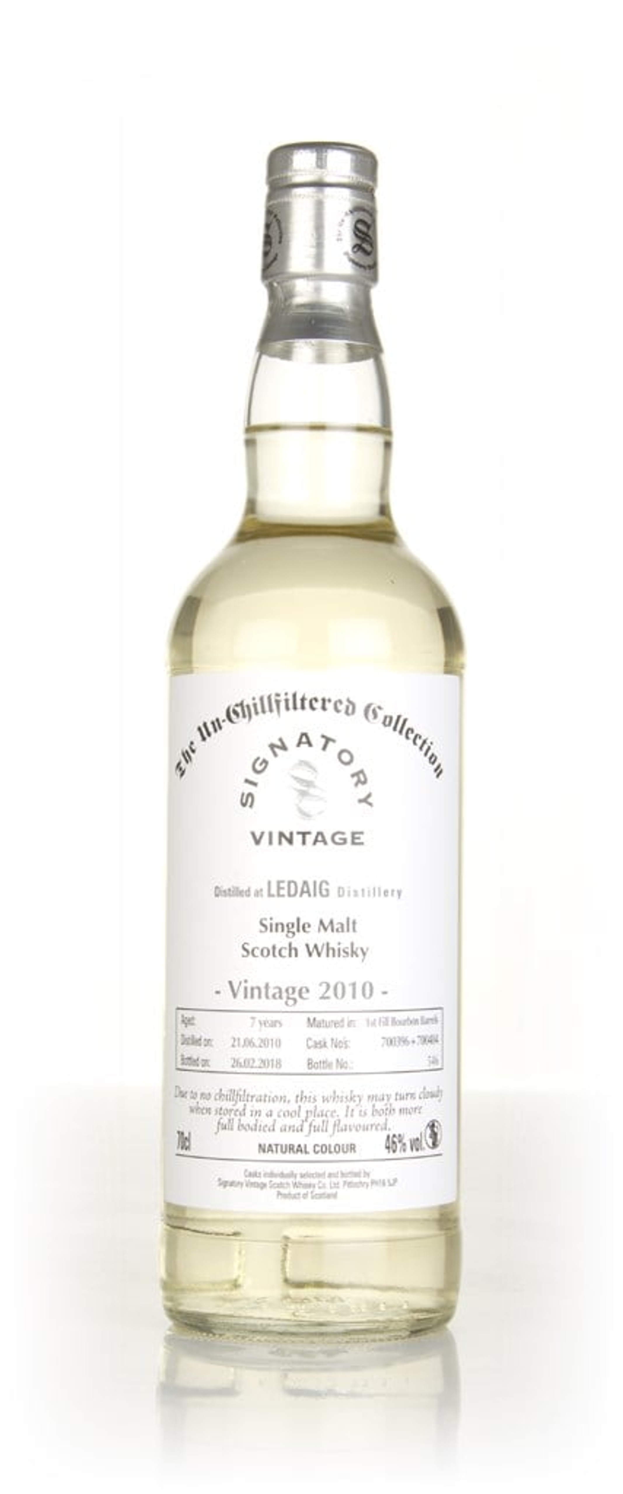 Ledaig 6 Year Old 2010 (casks 700316 & 700317) - Un-Chillfiltered Collection (Signatory) 70cl